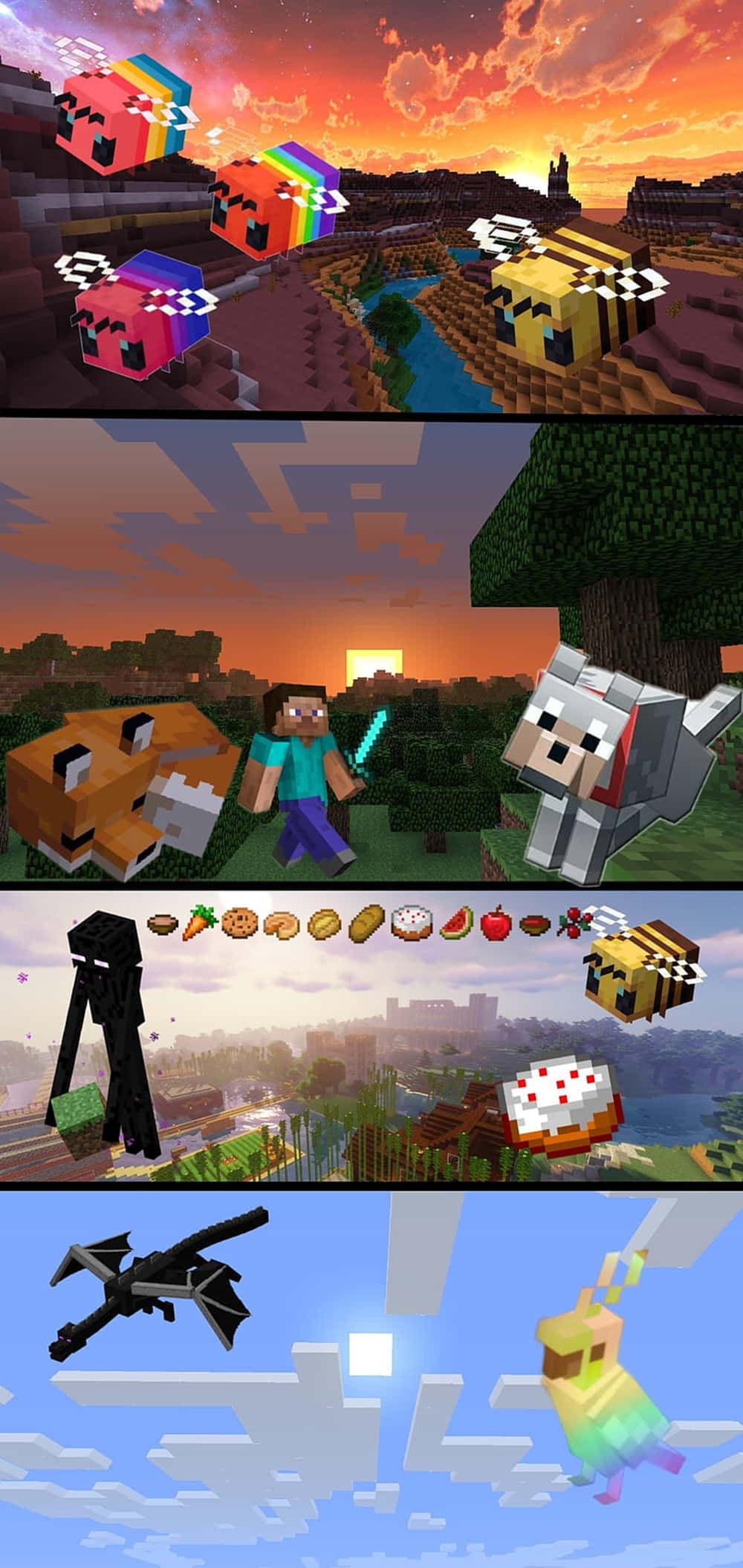 Pixel 3xl Minecraft Fundal Peisaje Fundal