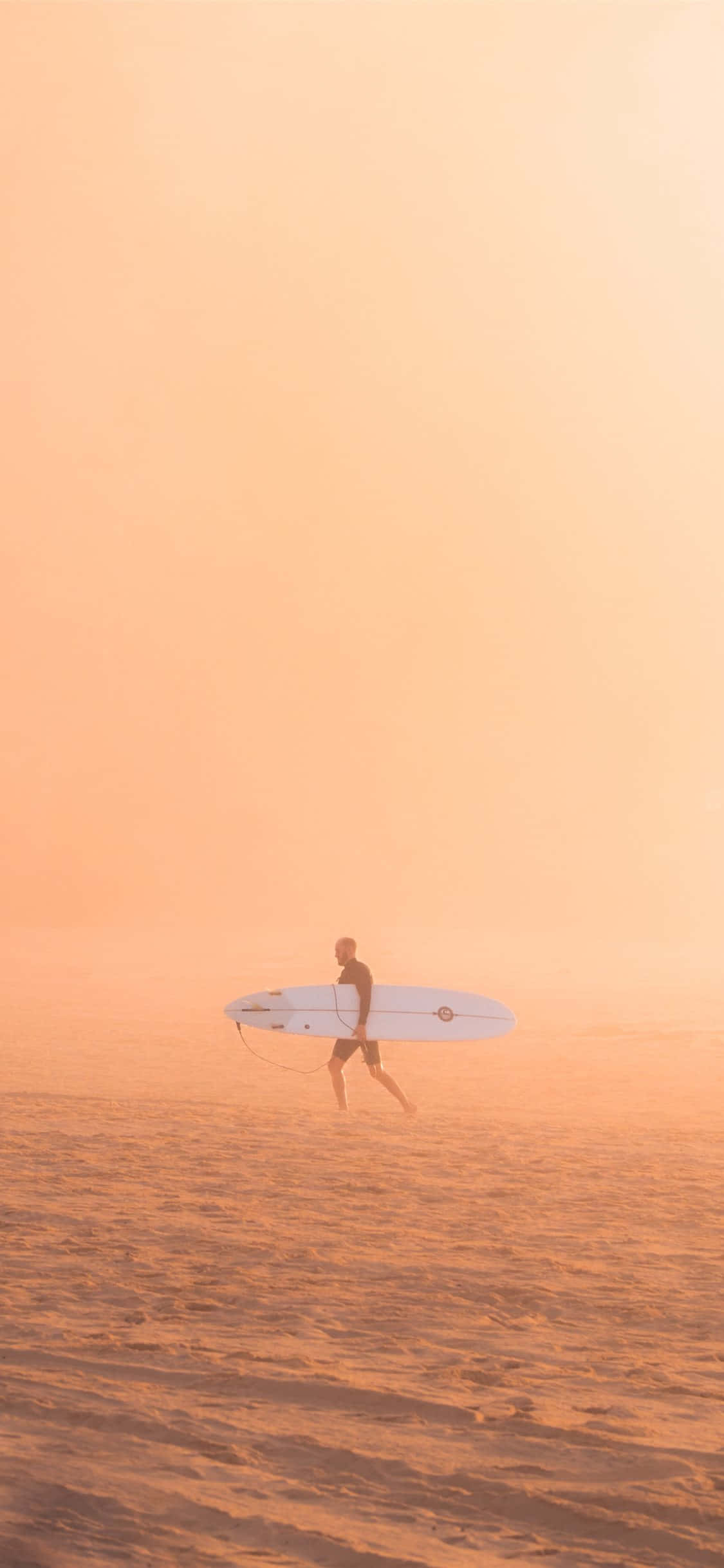 Placă de surf apus portocaliu Fundal