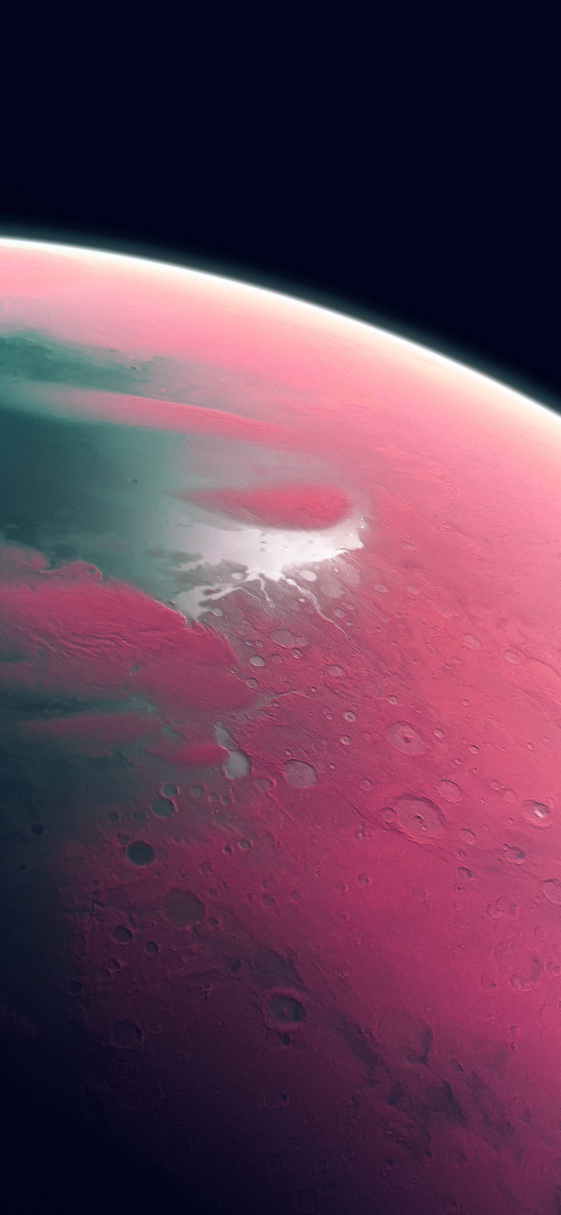 Planetă roz iPhone Xr Fundal