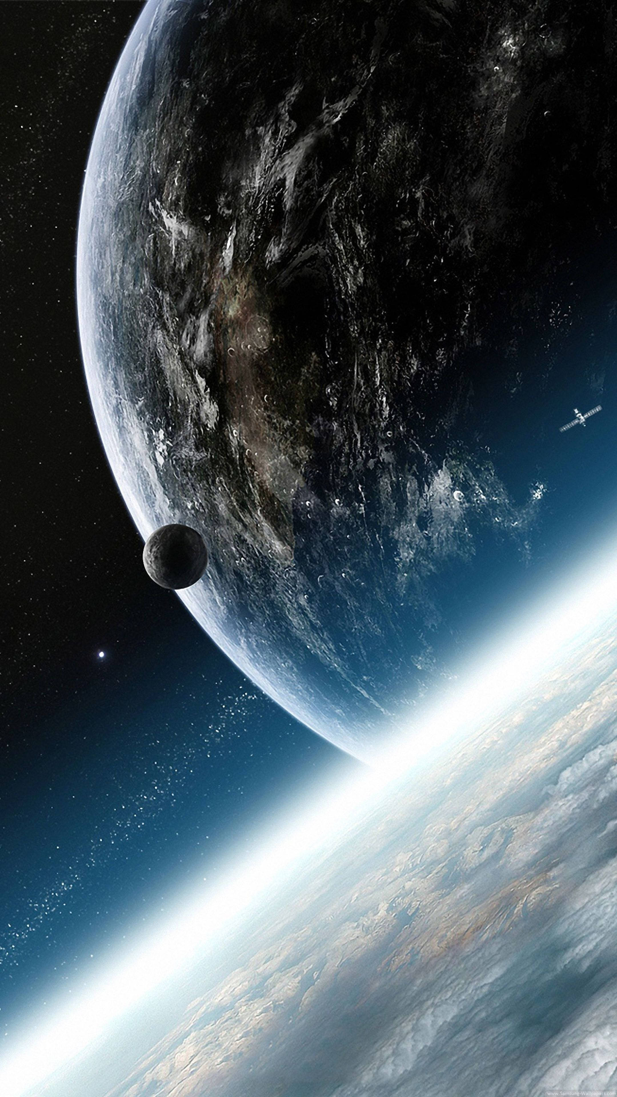 Planete din spațiu 4K pentru telefon Fundal