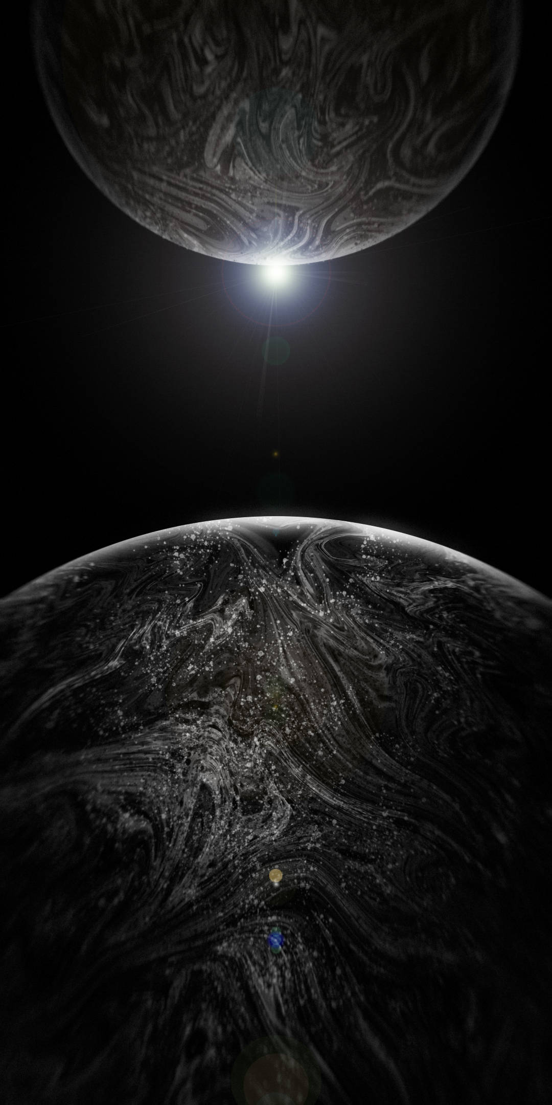 Planete Gri pentru OLED iPhone XS Max Fundal