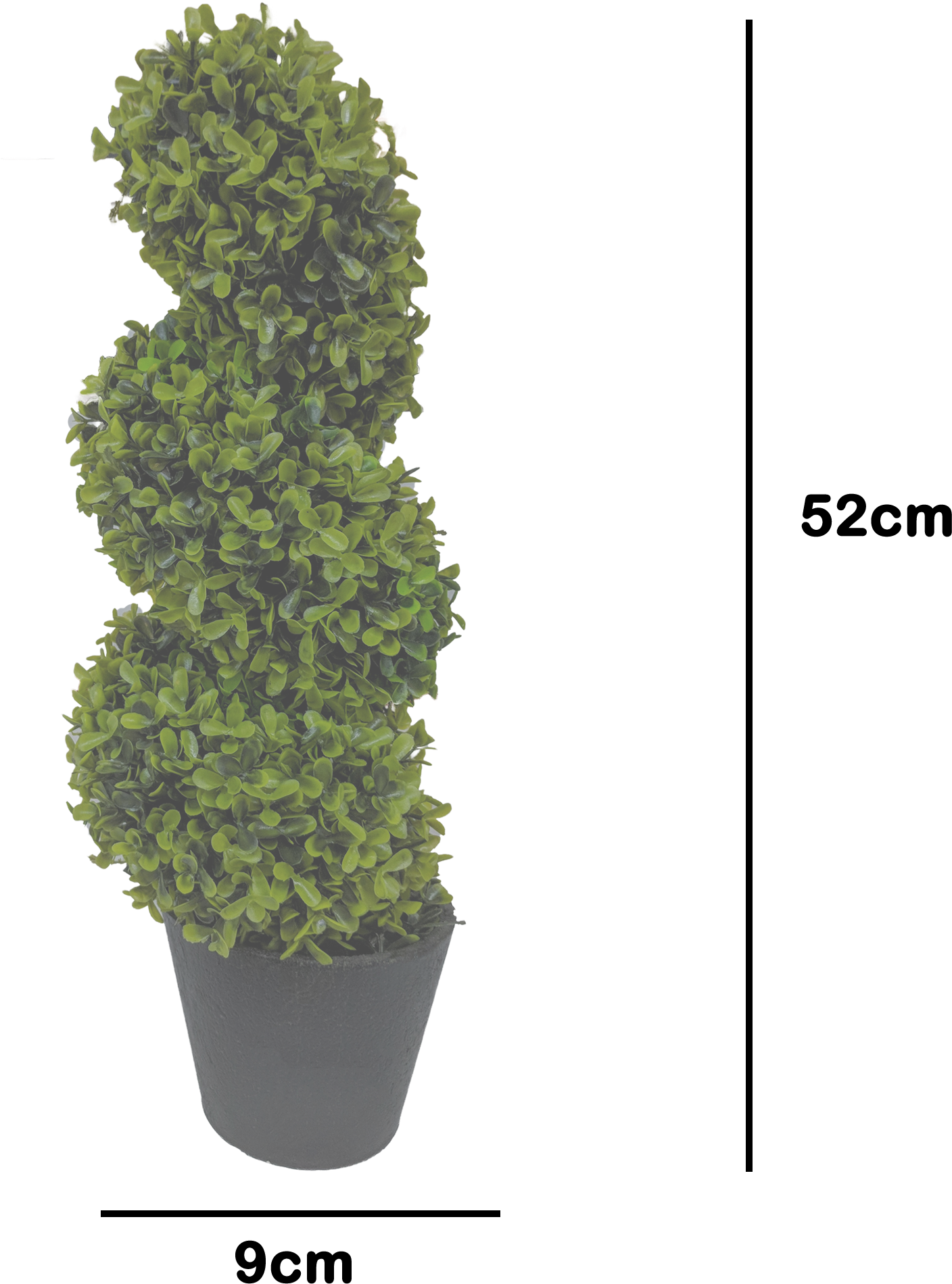 Plantă topiară artificială 52cm Fundal