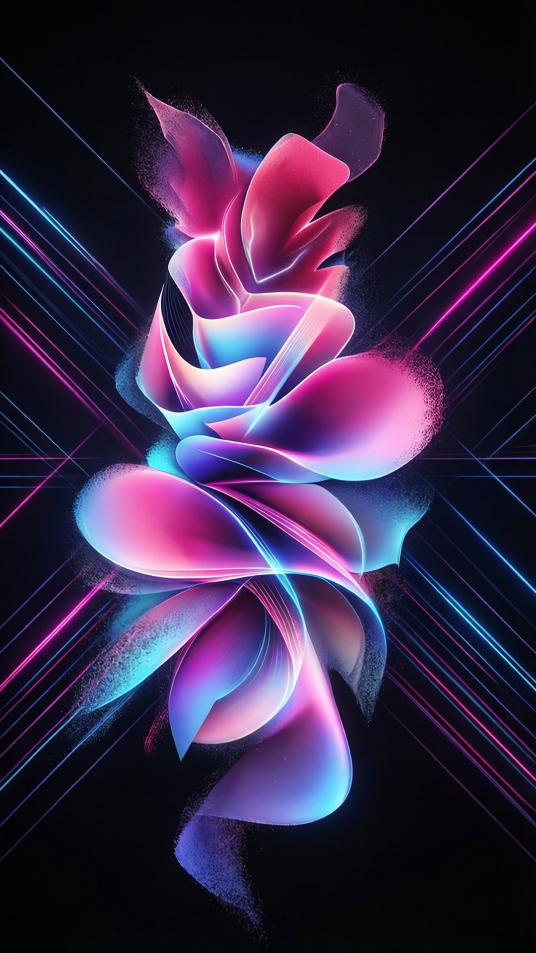 Pliere Neon Abstract Fundal