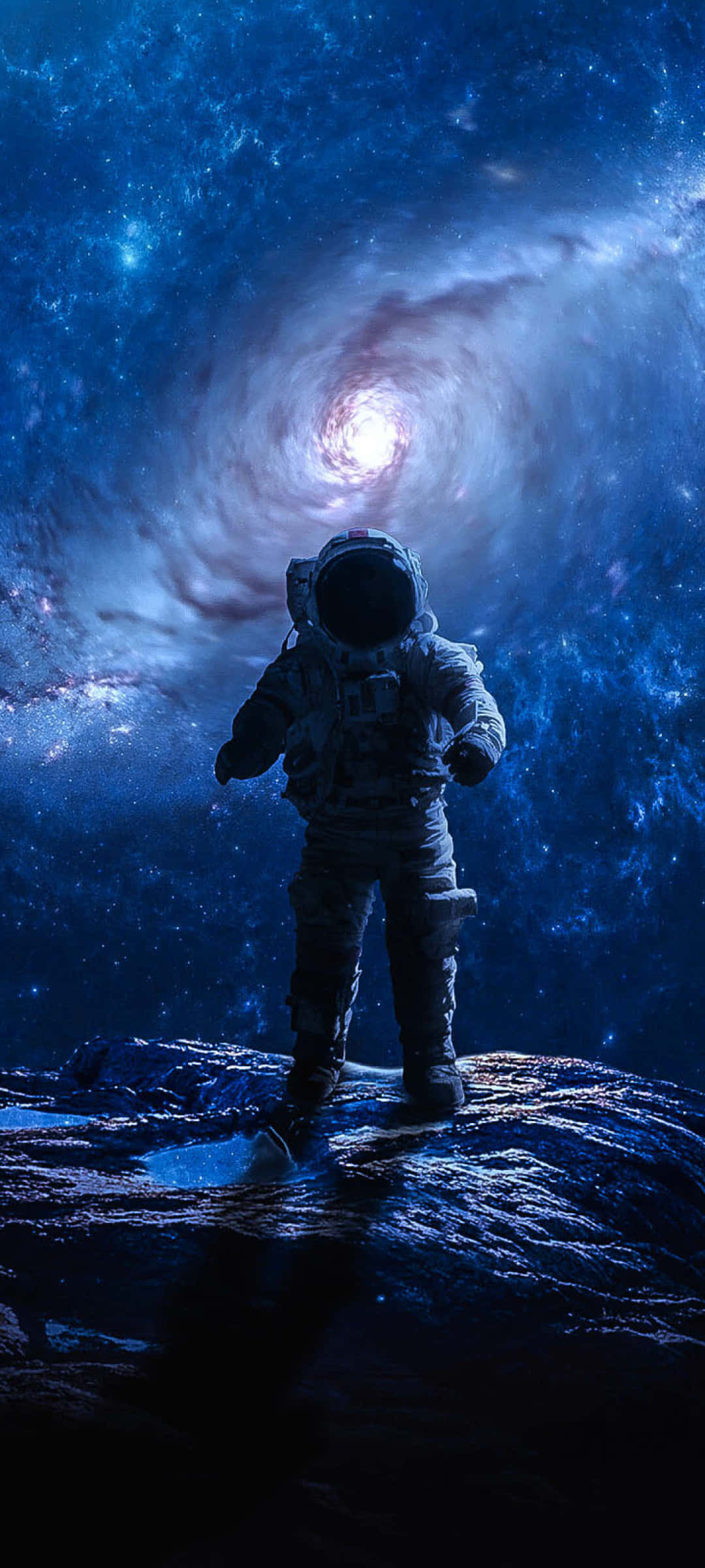 Plutire Fascinantă în Spațiu - Astronaut în Spațiul Exterior Fundal