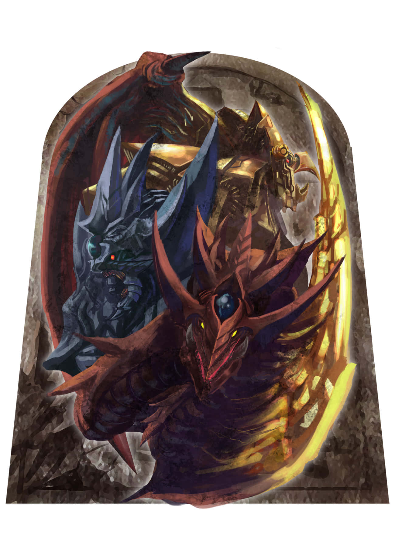 Poderosul Dragon Alat al lui Ra Dezlănțuit Fundal
