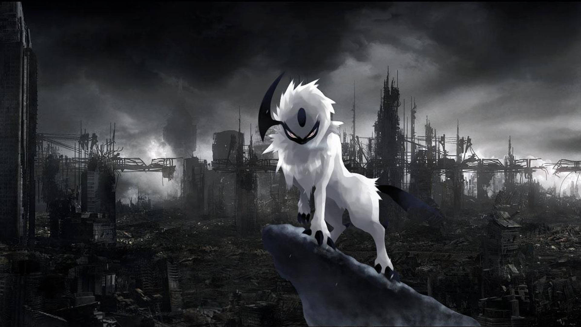 Pokémon Absol întunecat anime Fundal