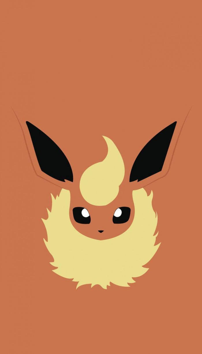 Pokemon Flareon Fața Vedere Din Față Fundal