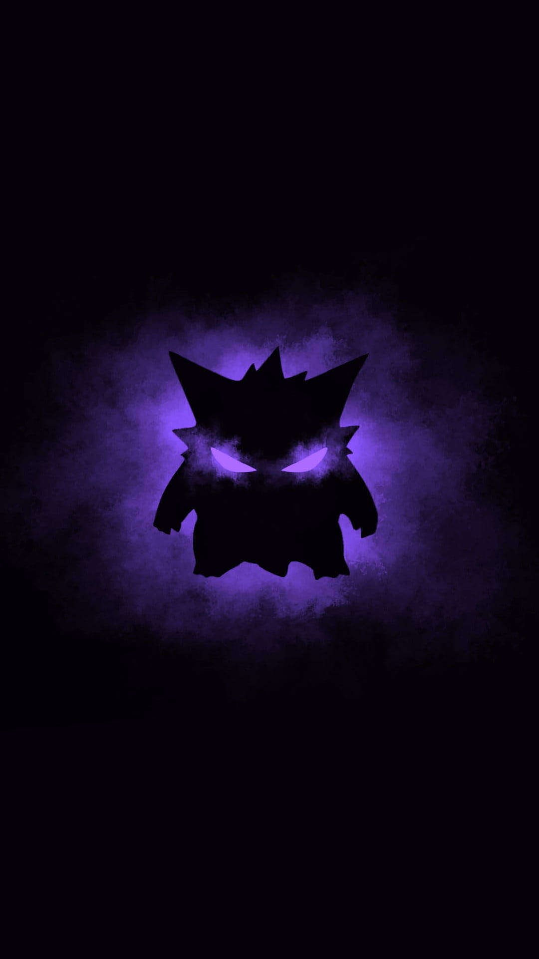 Pokémon Gengar mov închis pentru iPhone Fundal