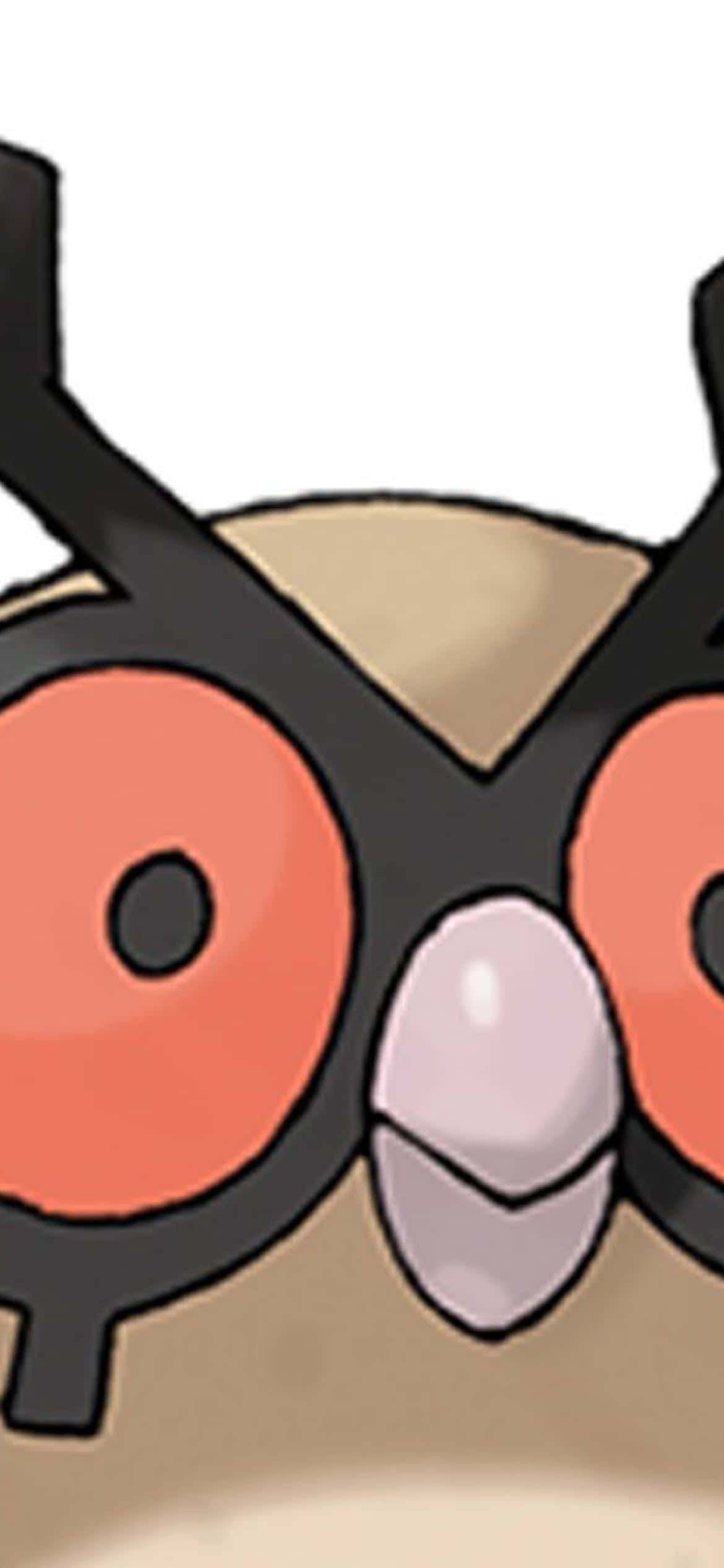 Pokemon Hoothoot Fața Aproape Fundal