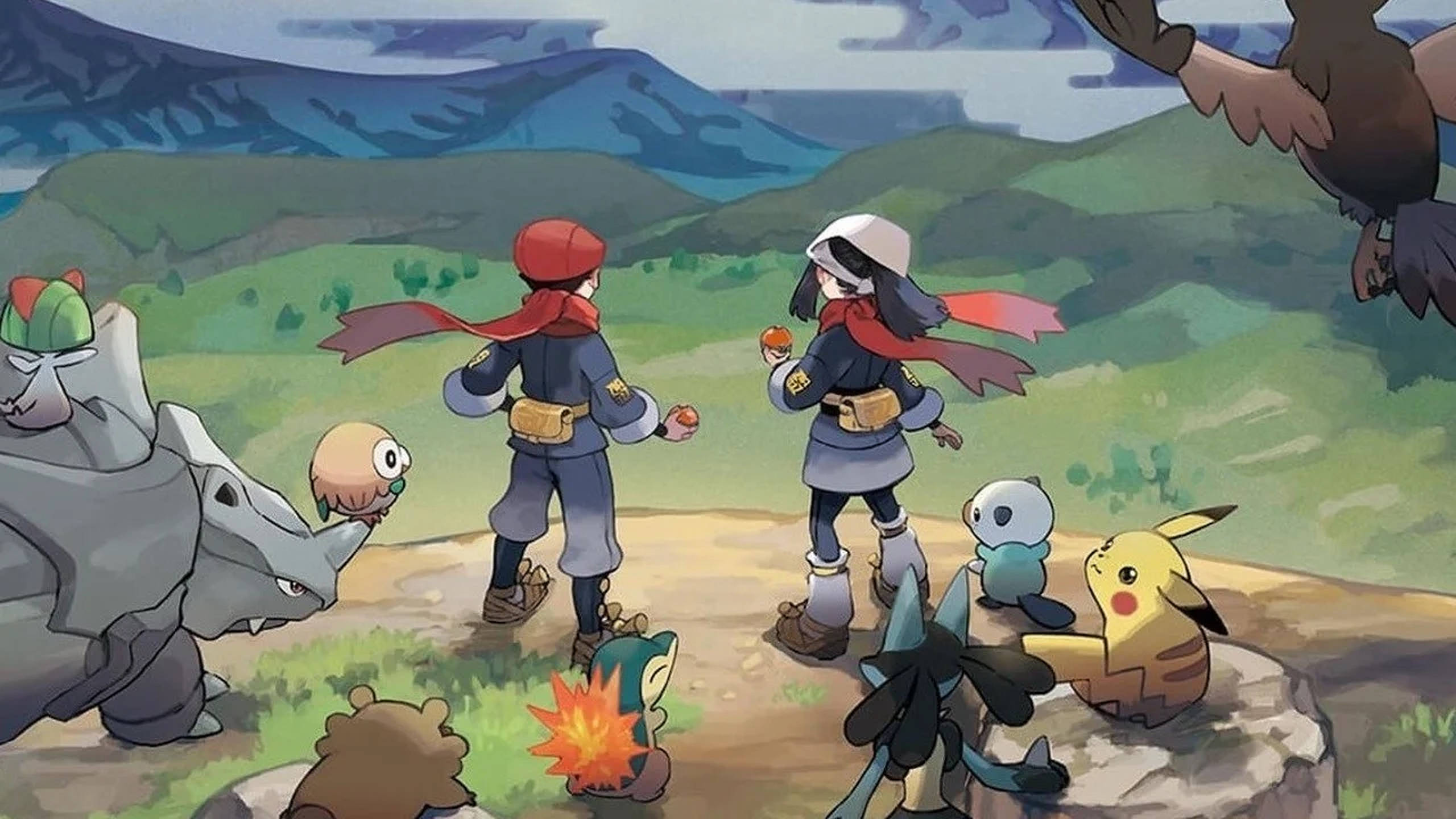 Pokemon Legends Arceus Vârf de Munte Fundal