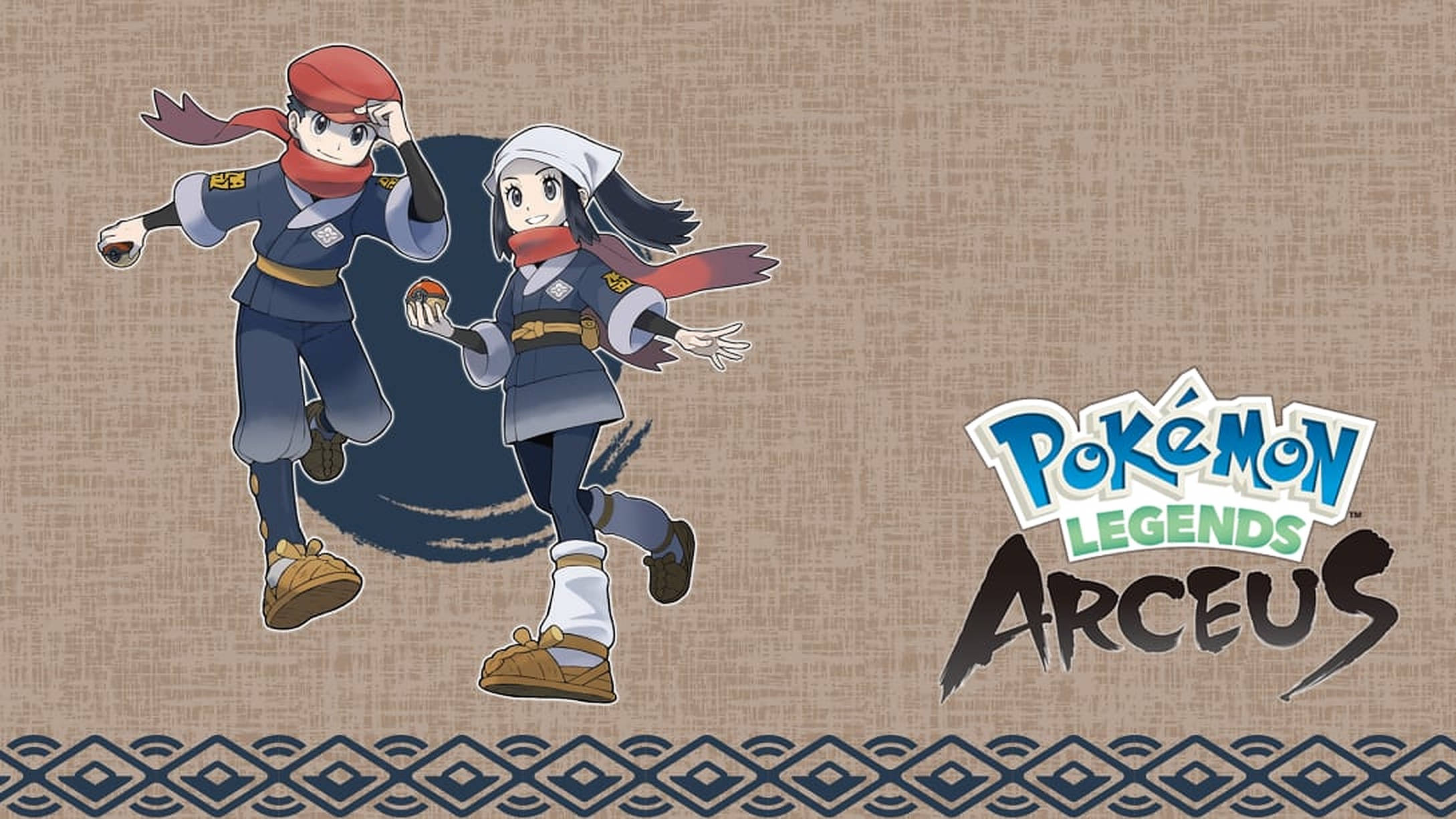 Pokemon Legends Arceus Akari și Rei Fundal