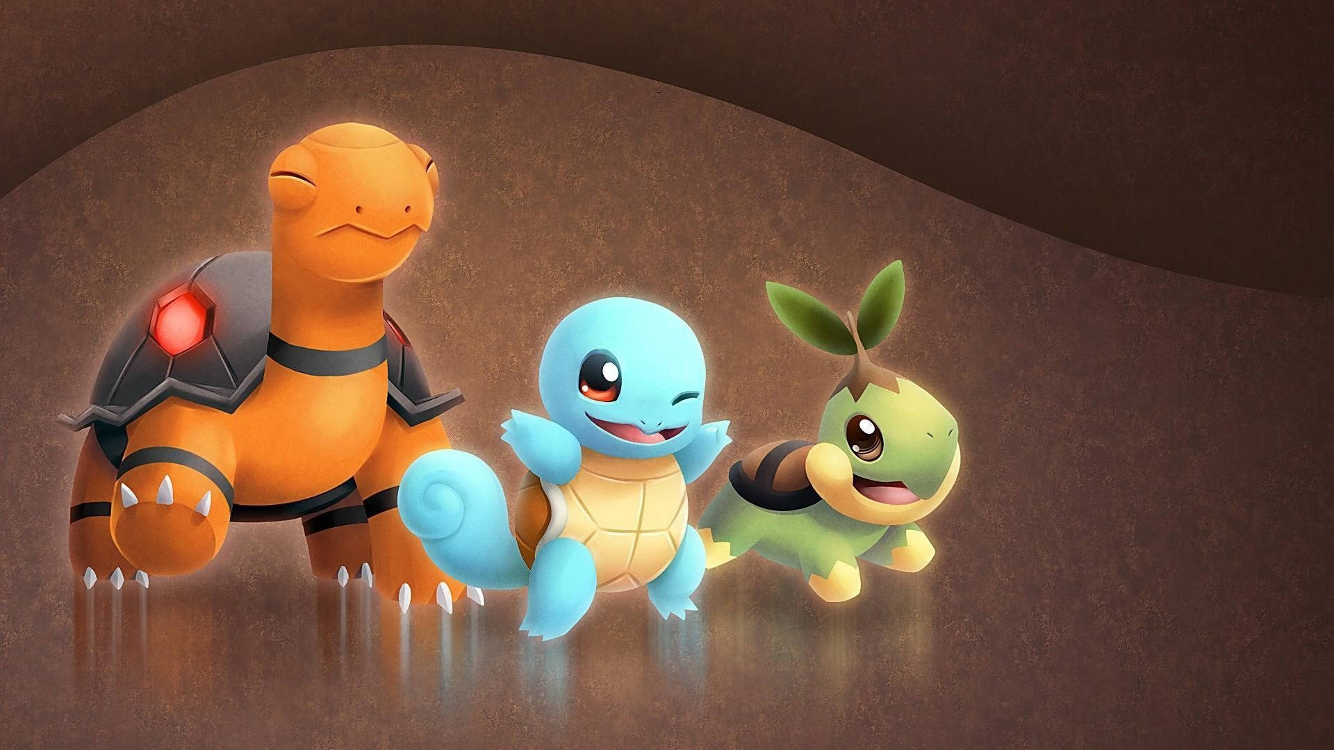 Pokemon țestoase drăguțe Fundal