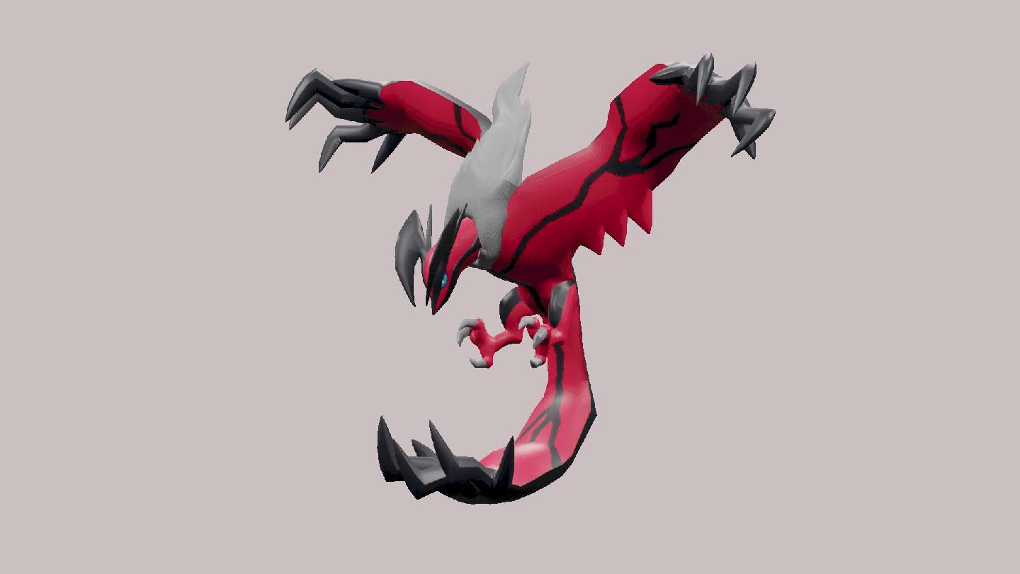 Pokemon Yveltal Legendar Pe Fundal Alb Fundal