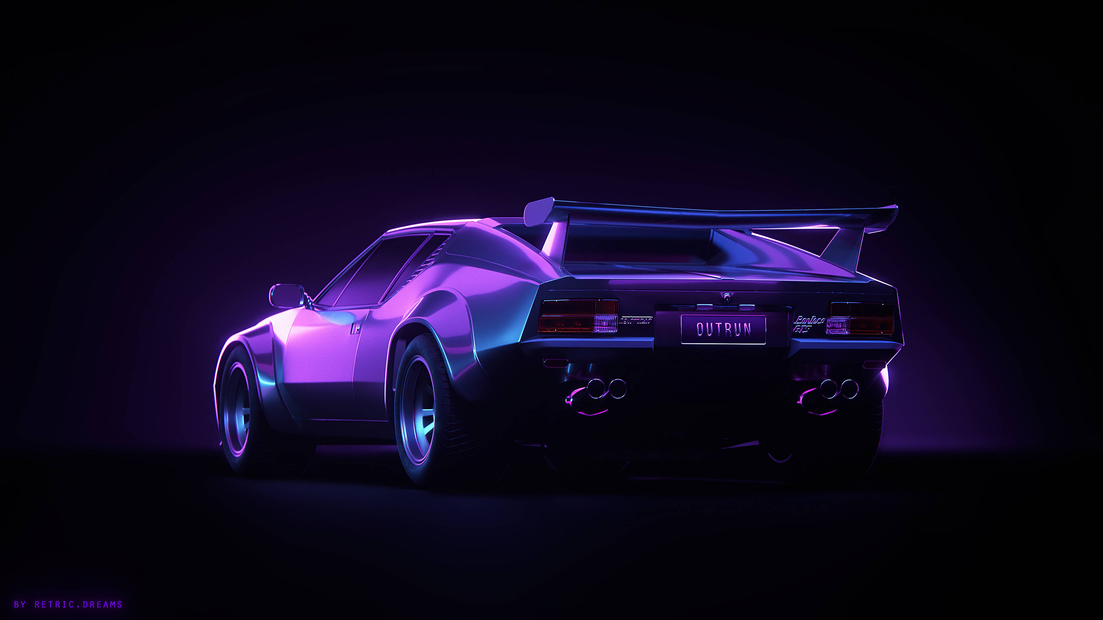 Pontiac mov estetic 4K mașină Fundal
