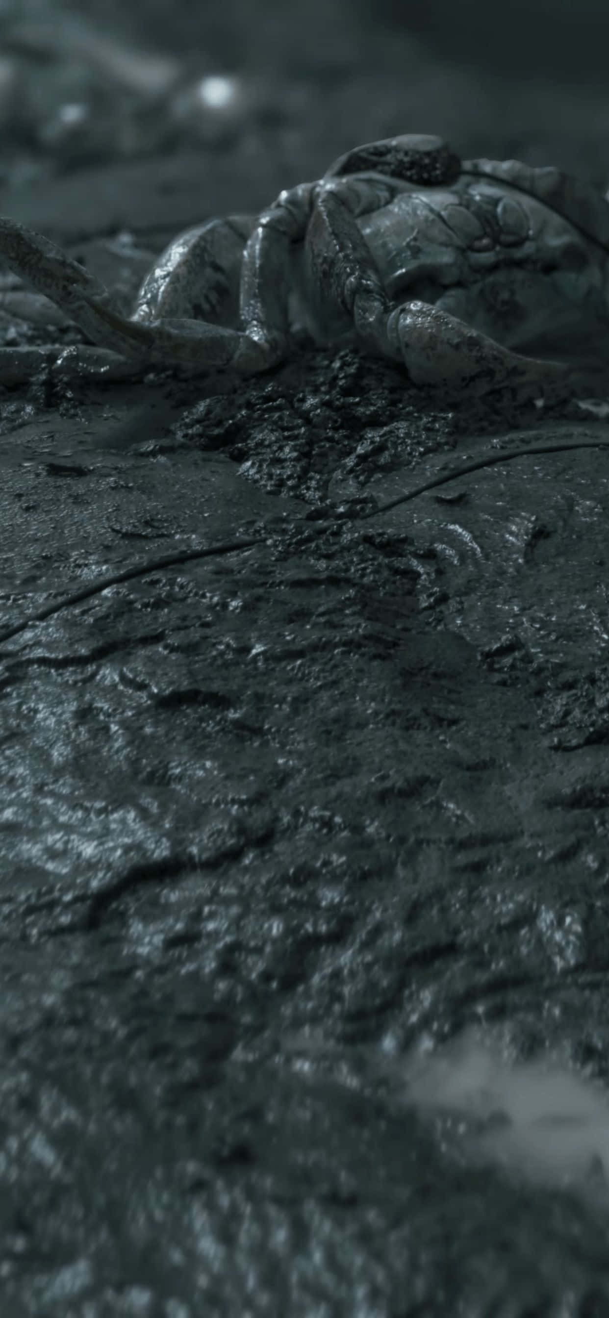 Pornește într-o călătoriede la palma mâinii cu noul iPhone XS Max și jocul iconic, Death Stranding. Fundal
