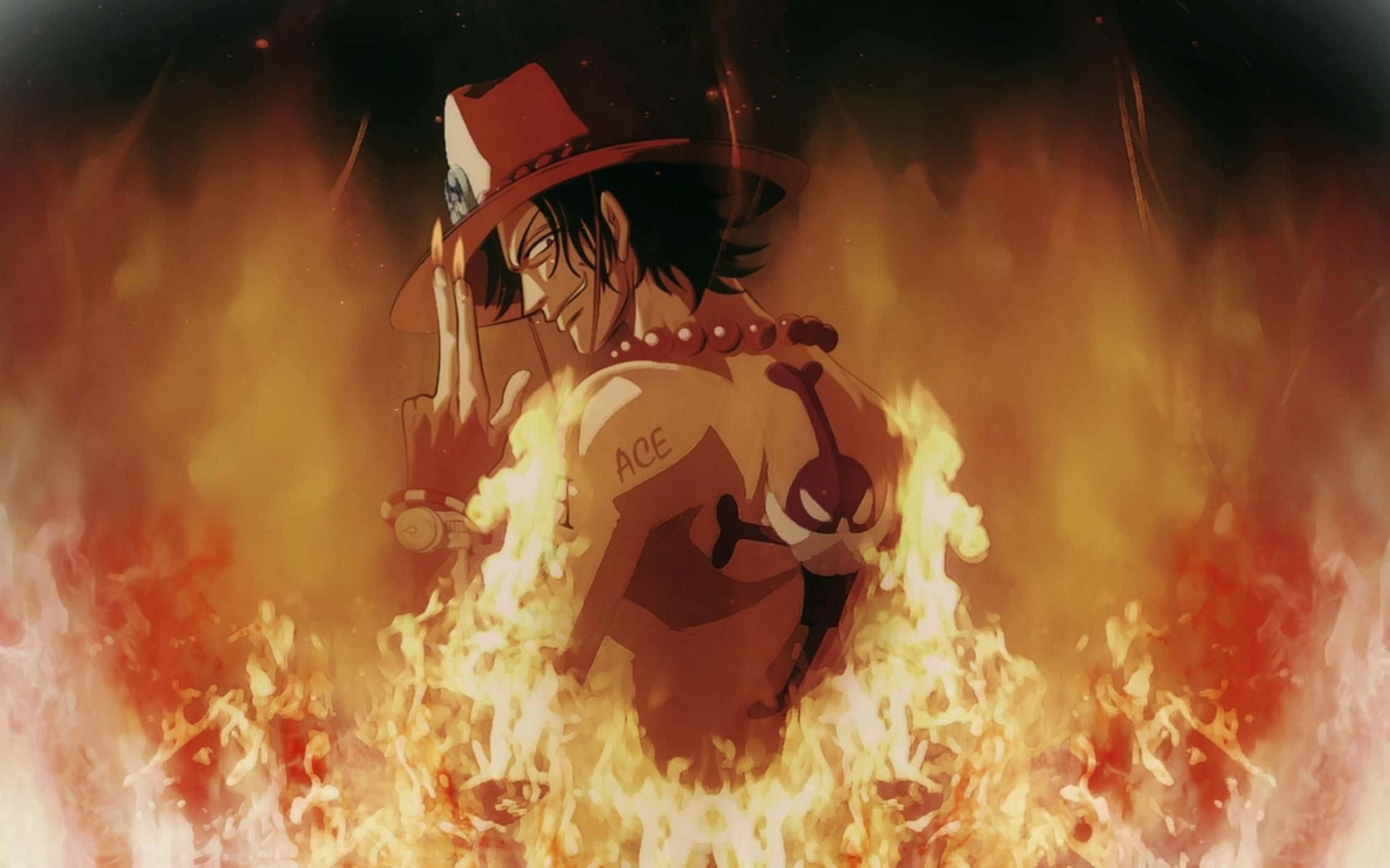 Portgas D. Ace Cool din One Piece Fundal