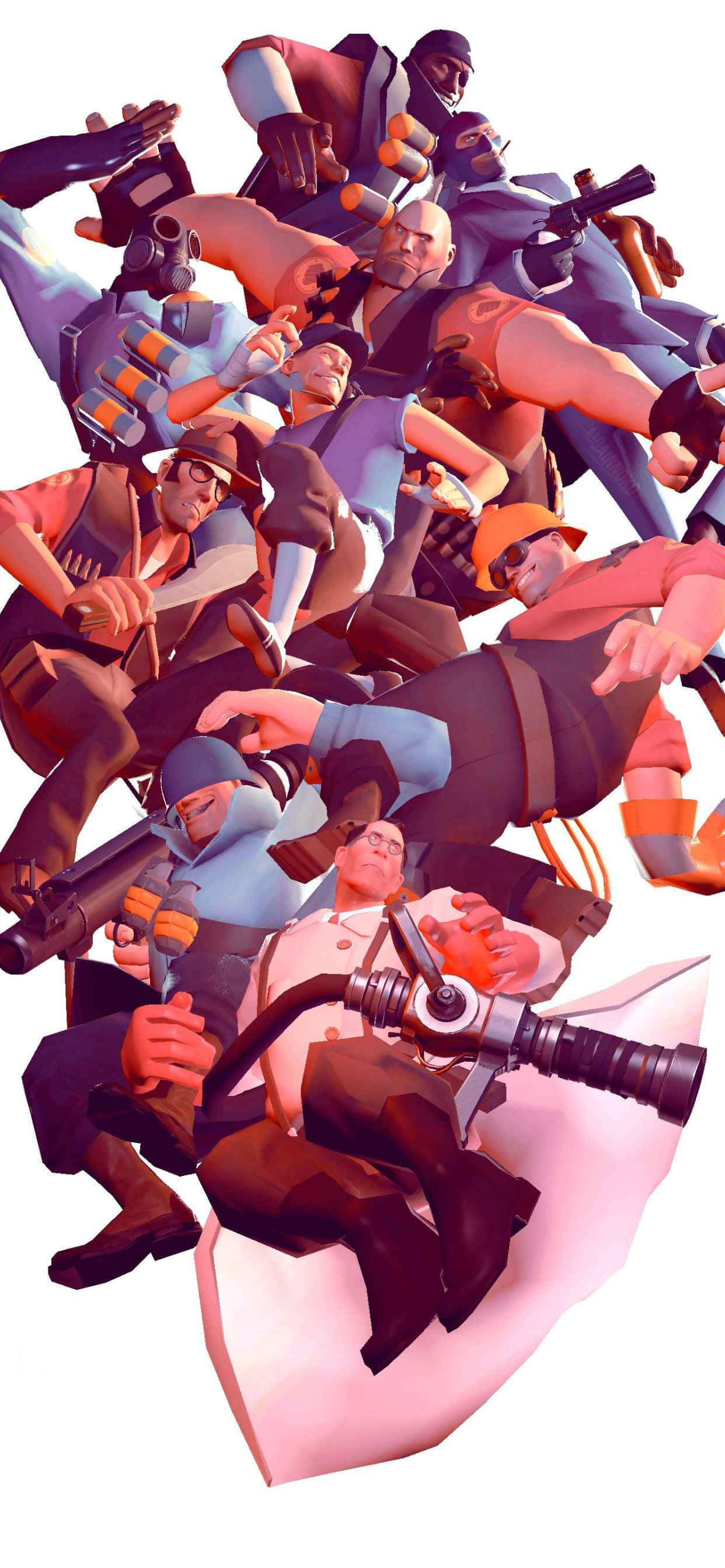 iPhone Xs MaxPortrait Red Team Fortress 2 Background Fundal