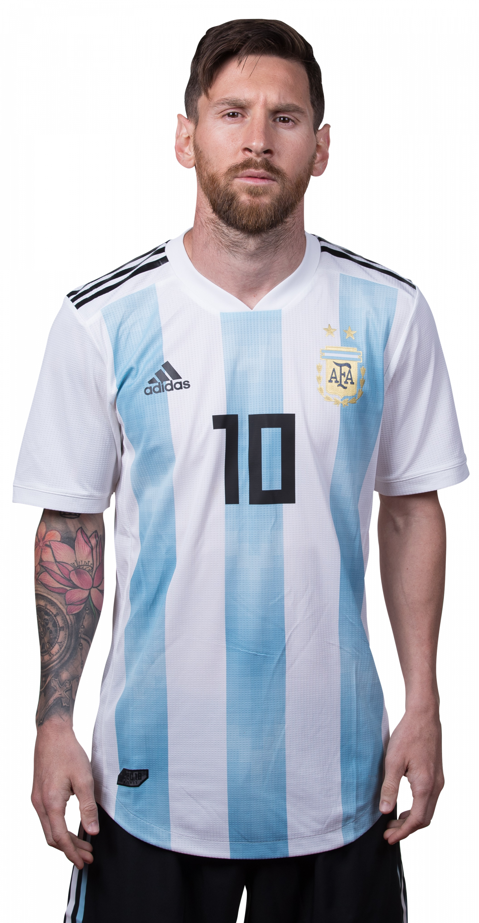 Portret Lionel Messi în tricoul Argentinei Fundal
