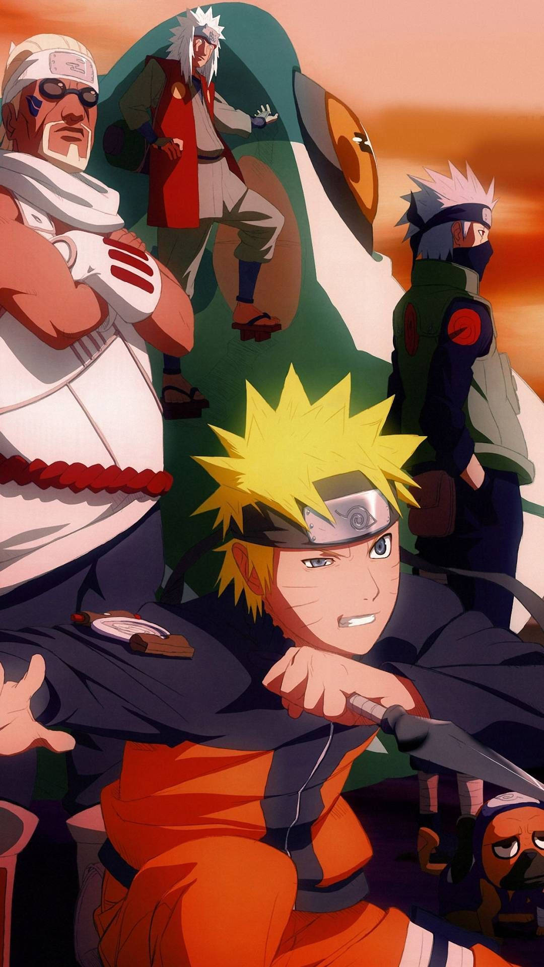 Portret live al distribuției Naruto Fundal