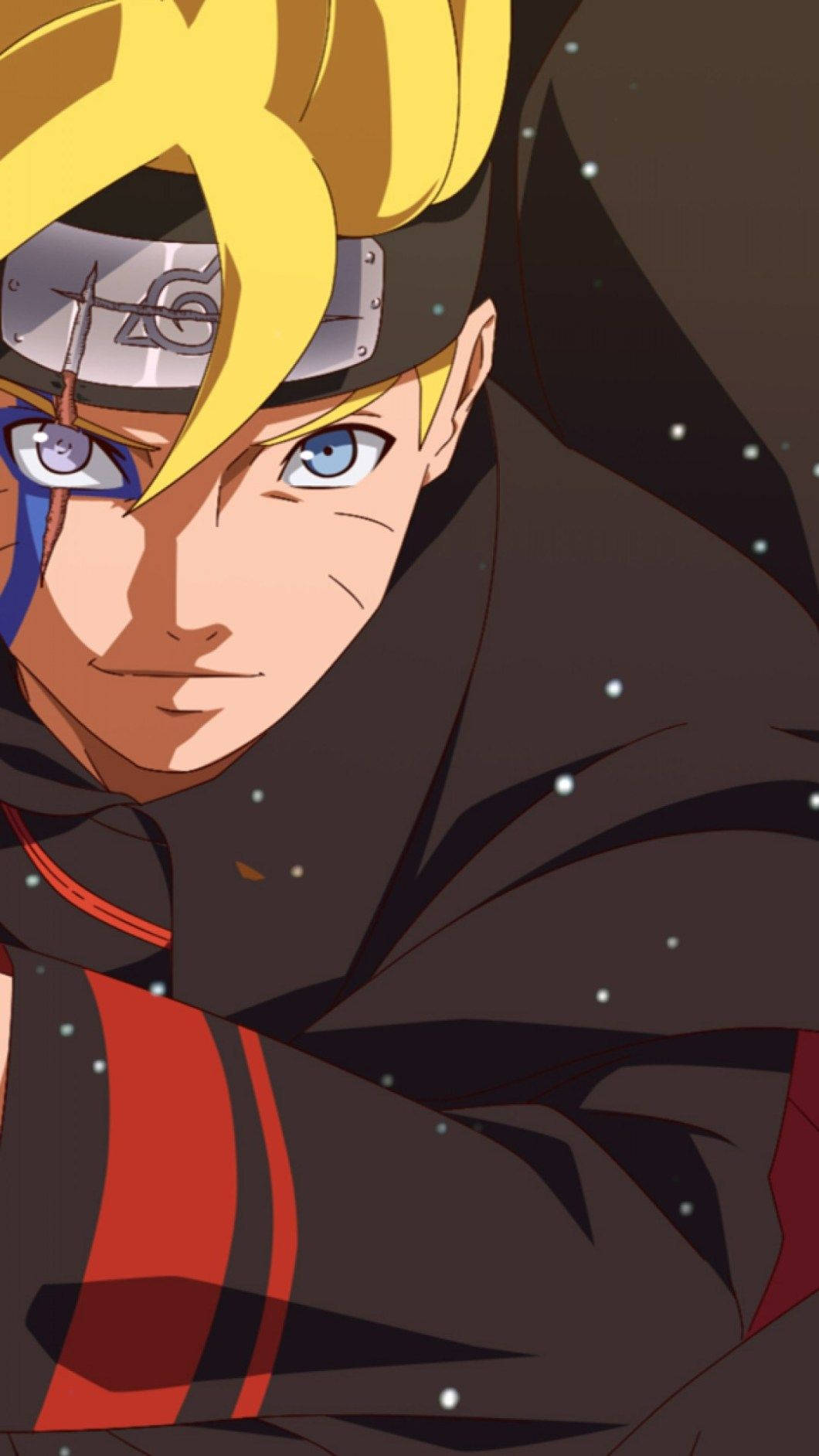 Portret live Naruto cu Boruto Fundal