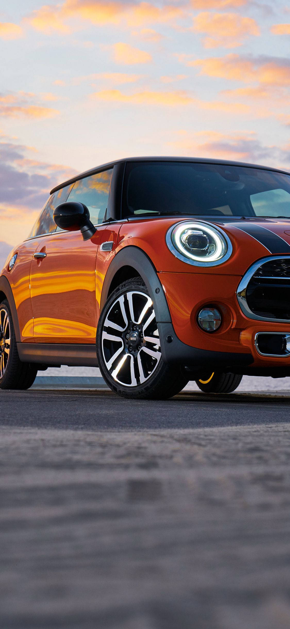 Portret Mini Cooper Fundal
