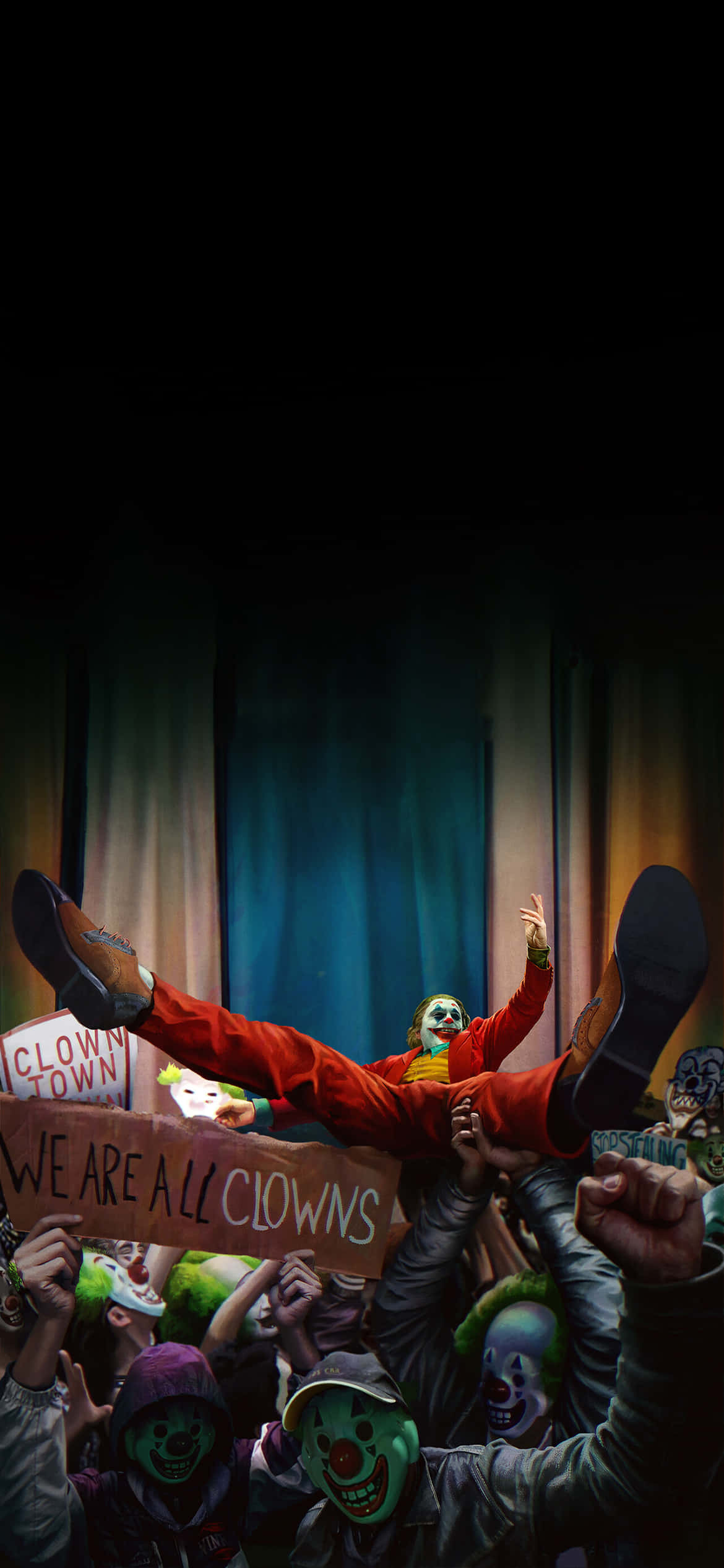 Portret Misterios al Jokerului Fundal