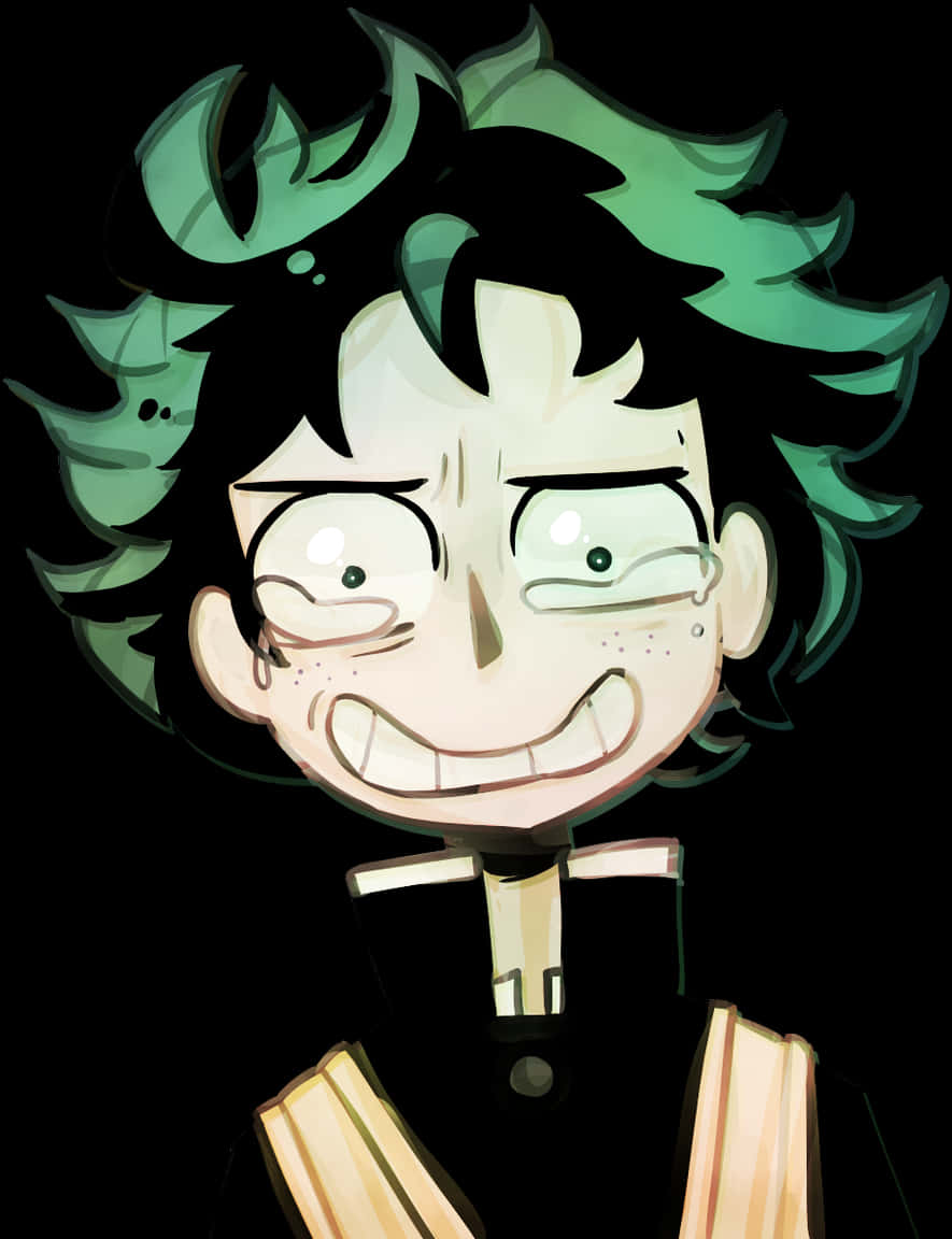 Portret stilizat Deku Fundal