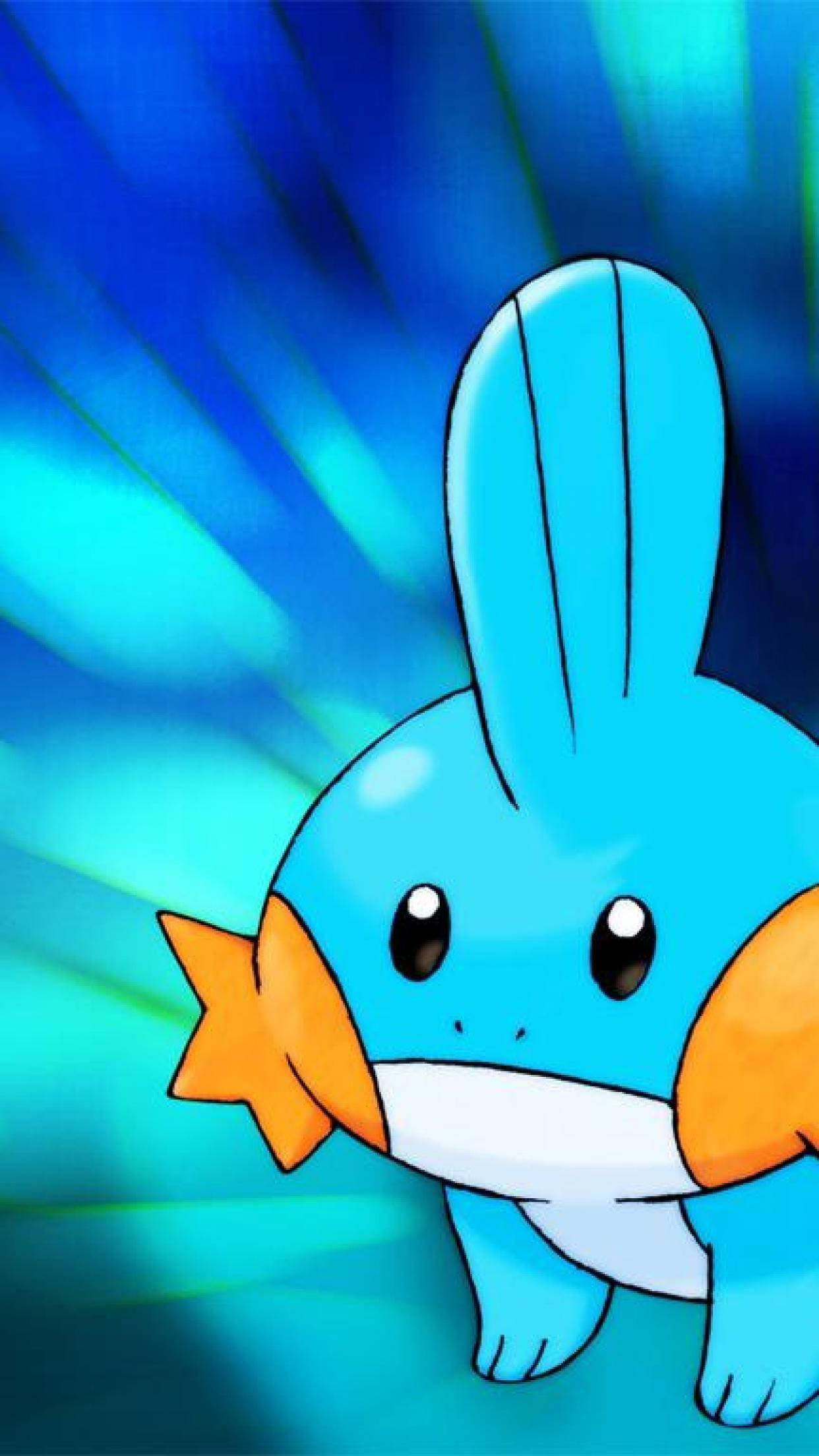 Portret strălucitor Mudkip Fundal