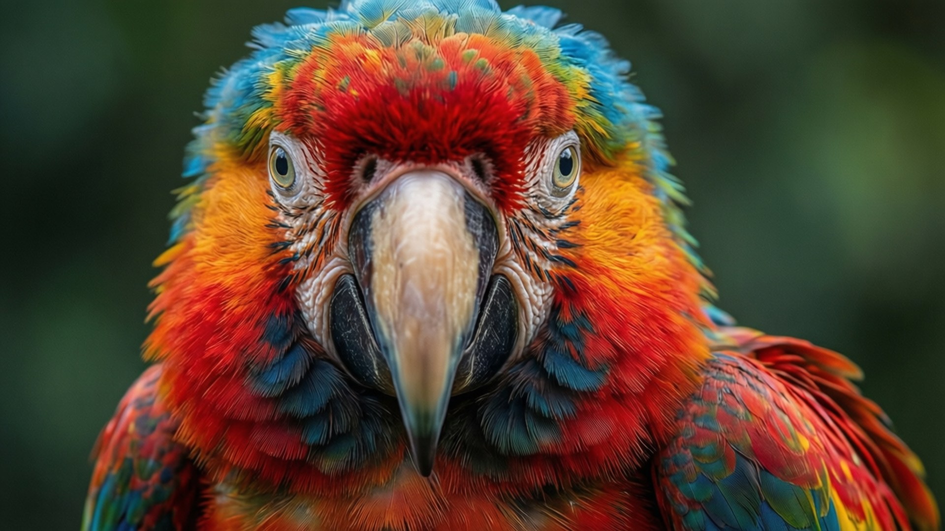 Portret Vivid de Macaw Fundal