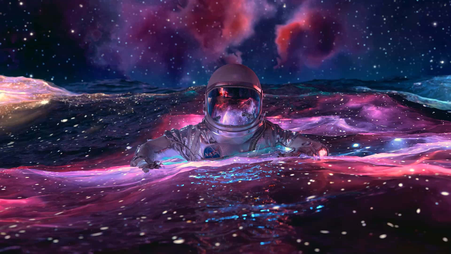Posibilitățile infinite și frumoase ale spațiului cosmic Fundal