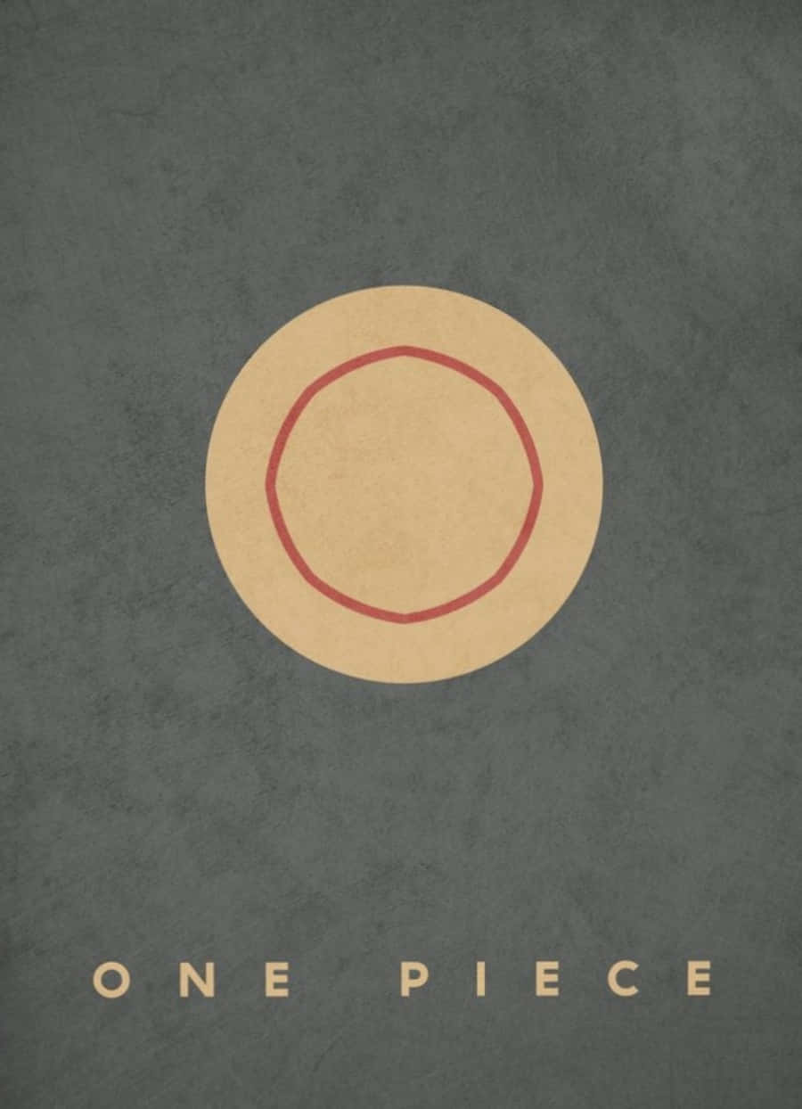 Poster Anime One Piece Minimalist Fundal