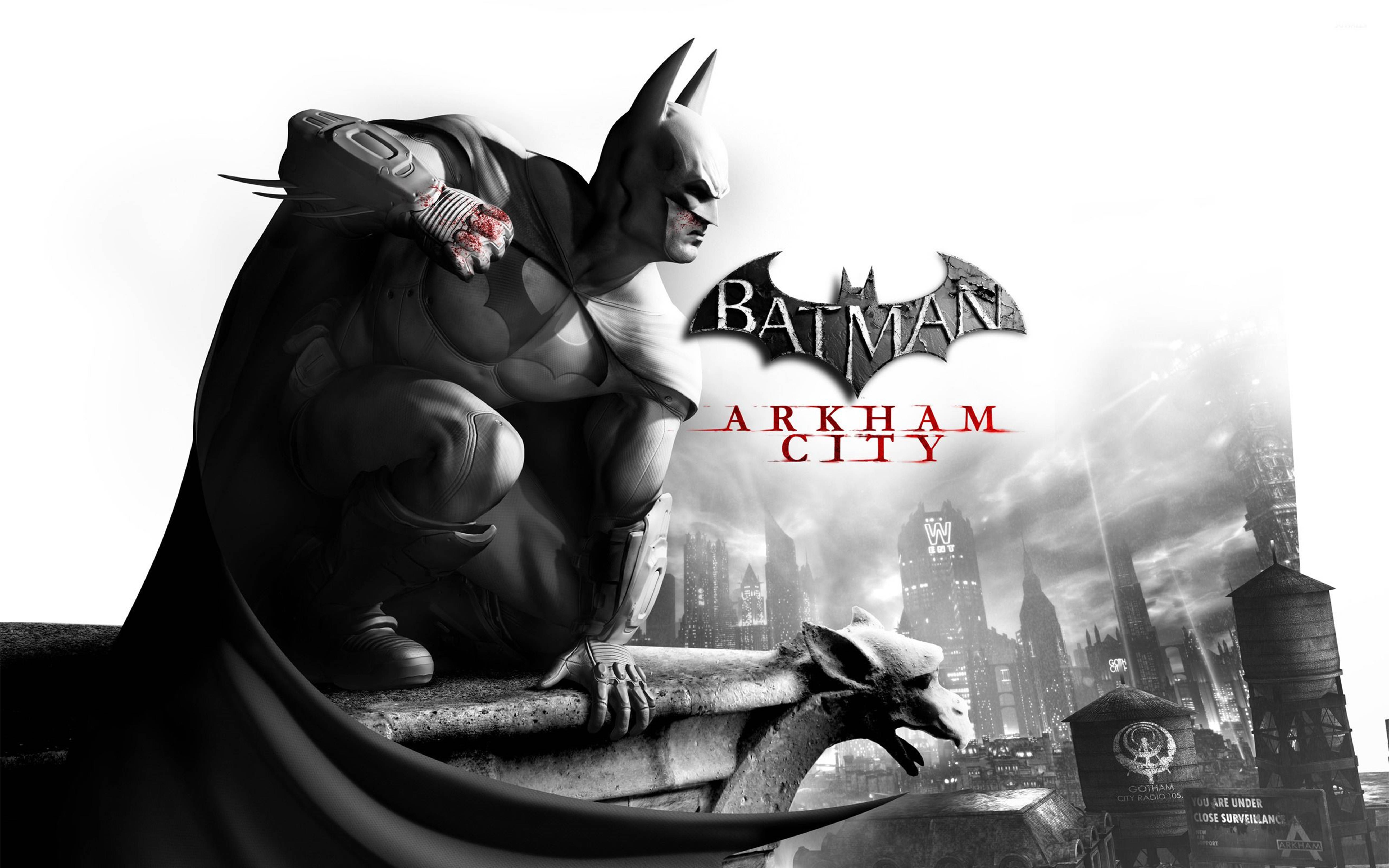 Poster Batman Arkham City 4K Fundal