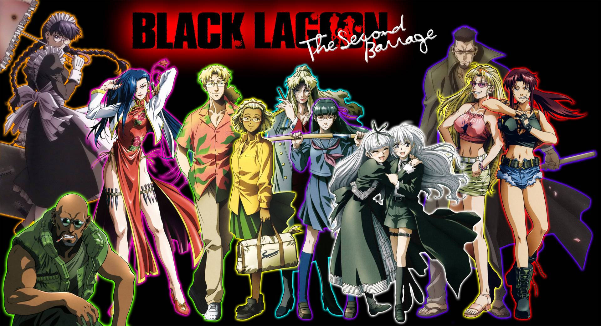 Poster Black Lagoon Second Barrage Fundal