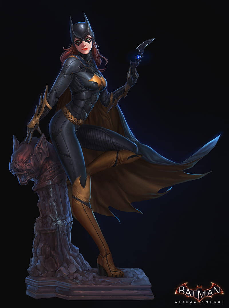 Poster cu Batgirl din Batman Arkham Knight pentru iPhone Fundal