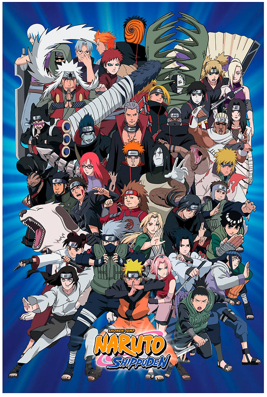 Poster cu Personajele Naruto Shippuden Fundal