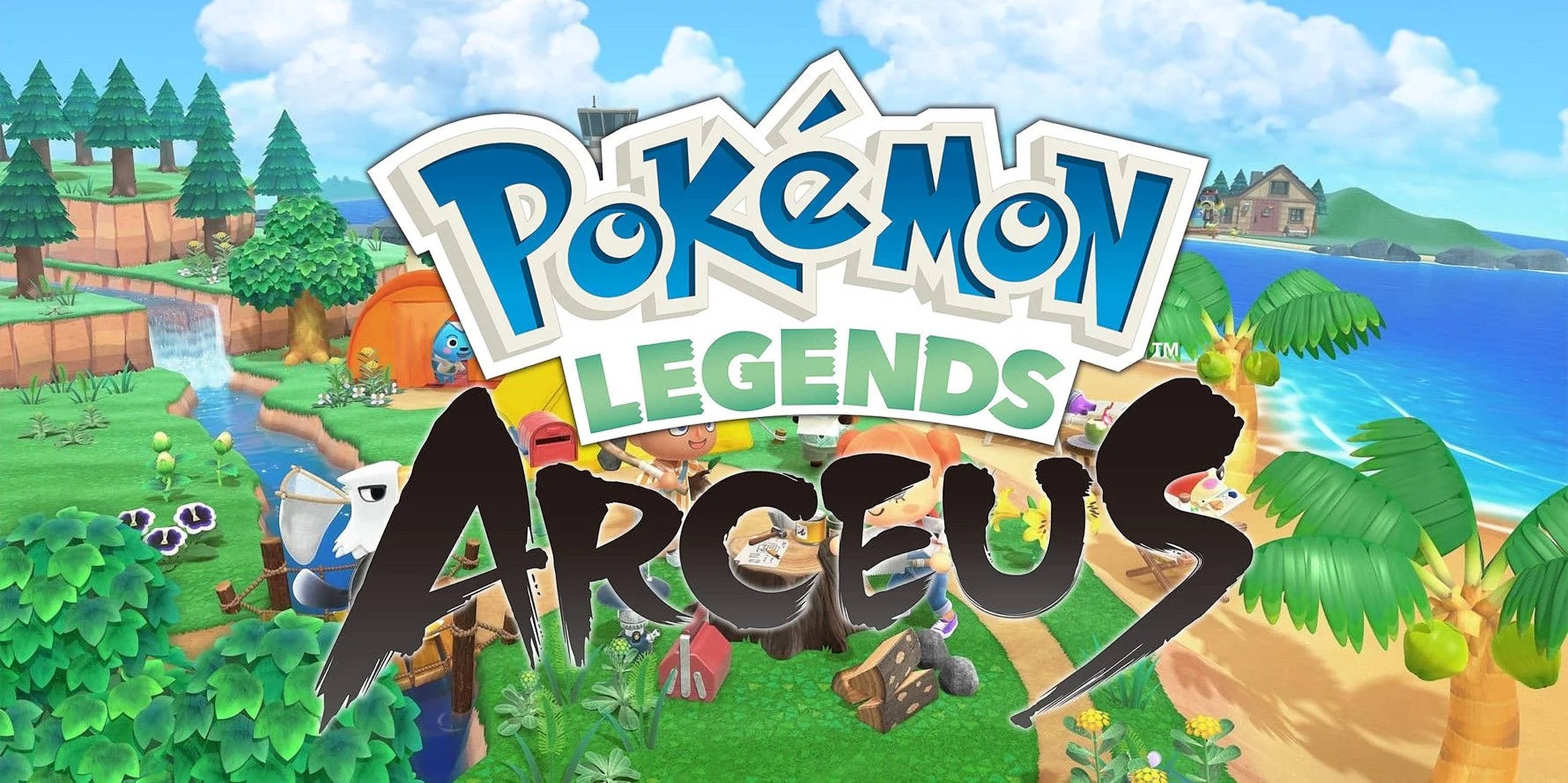 Poster cu Pokemon Legendele Arceus în timpul zilei Fundal