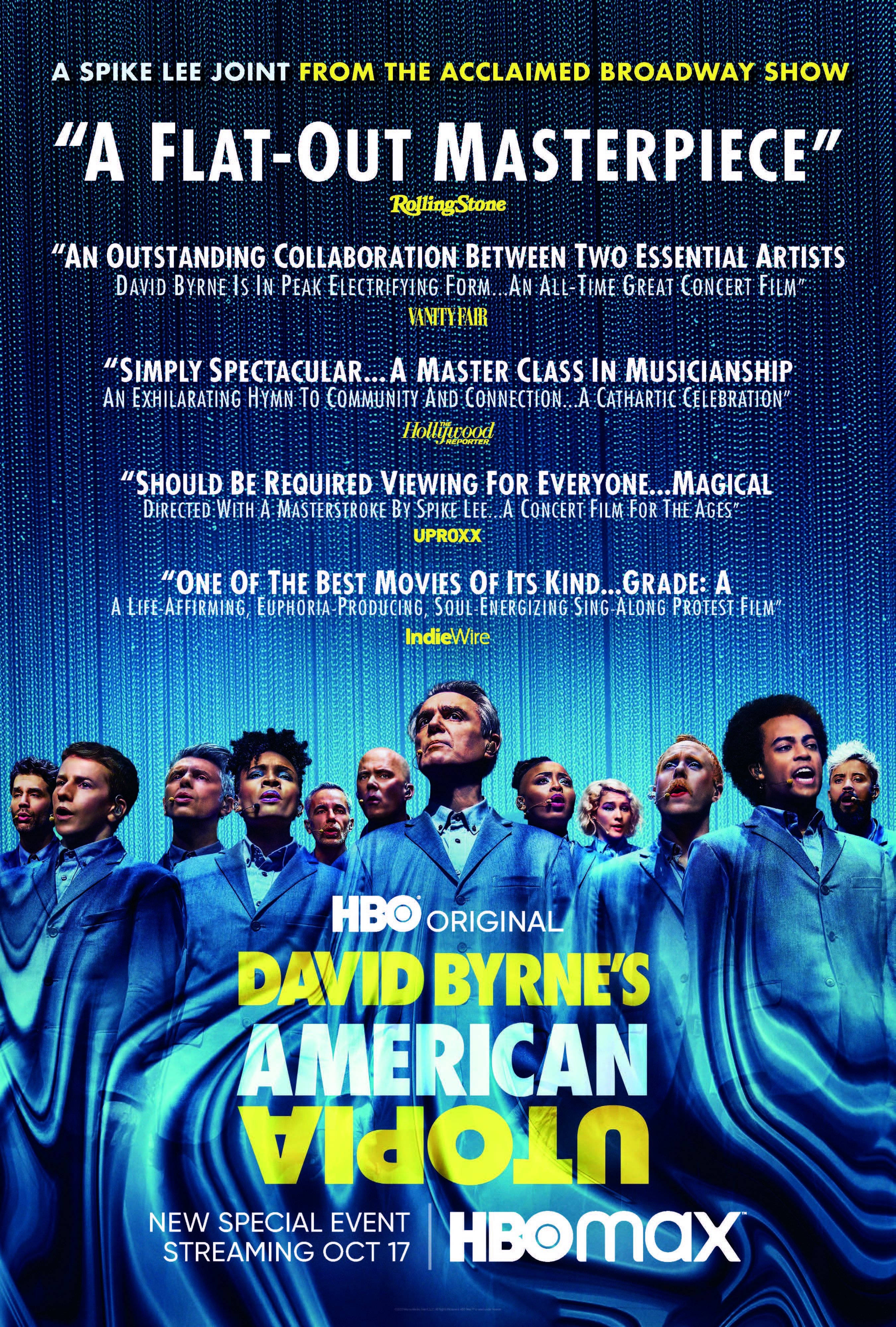 Poster David Byrne American Utopia 2020 Fundal