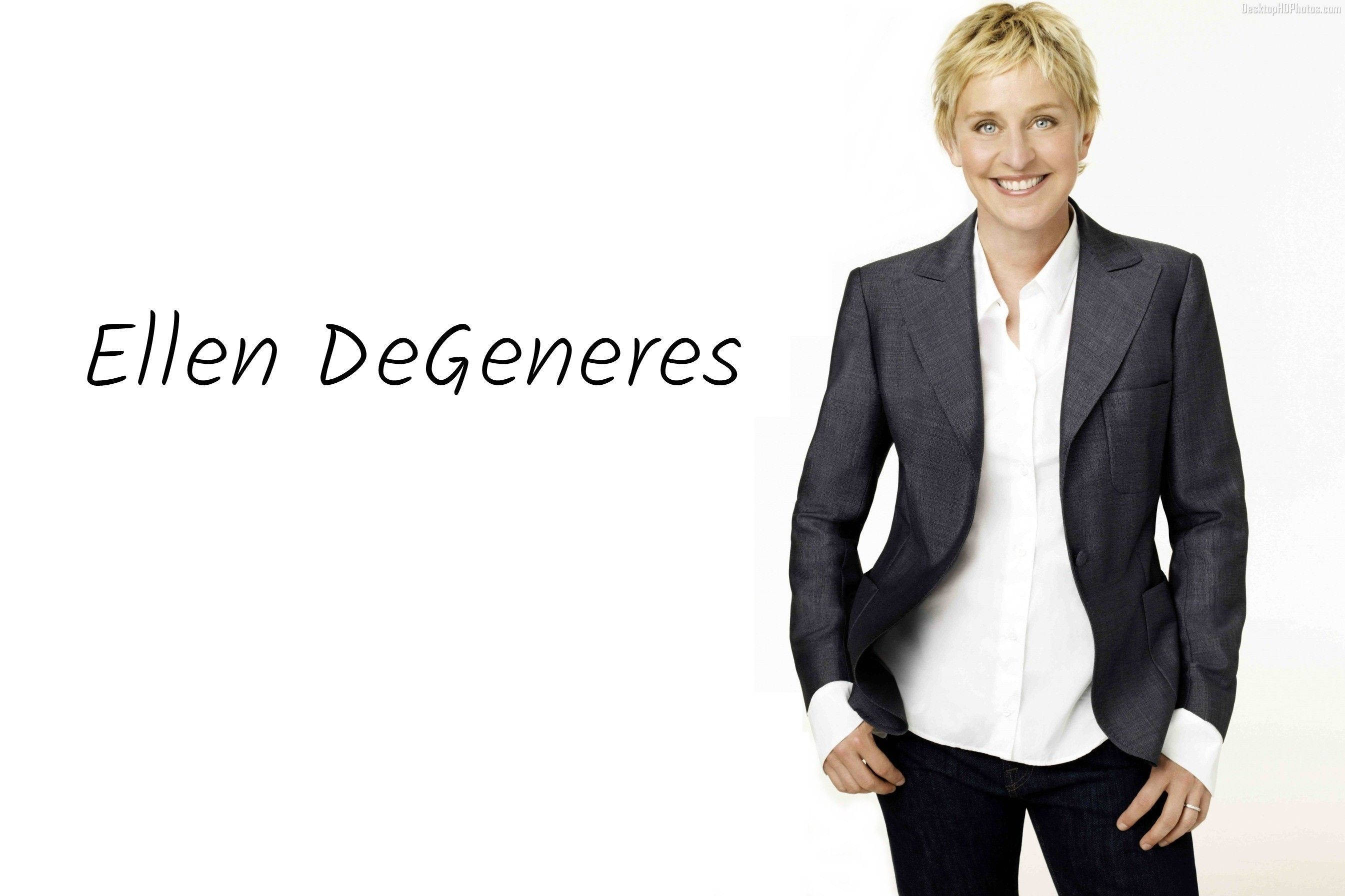 Poster Ellen Degeneres cu numele său Fundal