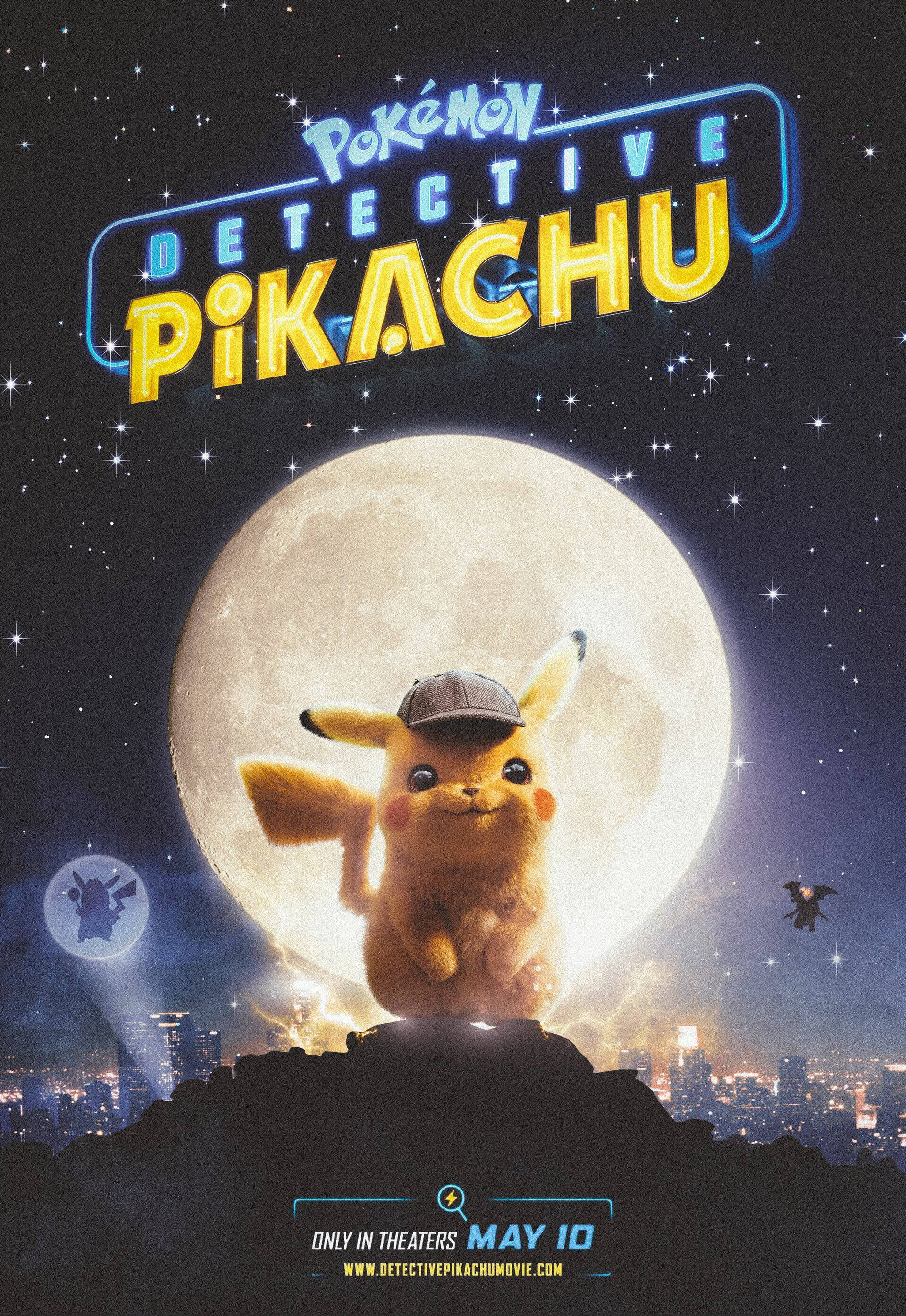 Poster Film Detective Pikachu Fundal