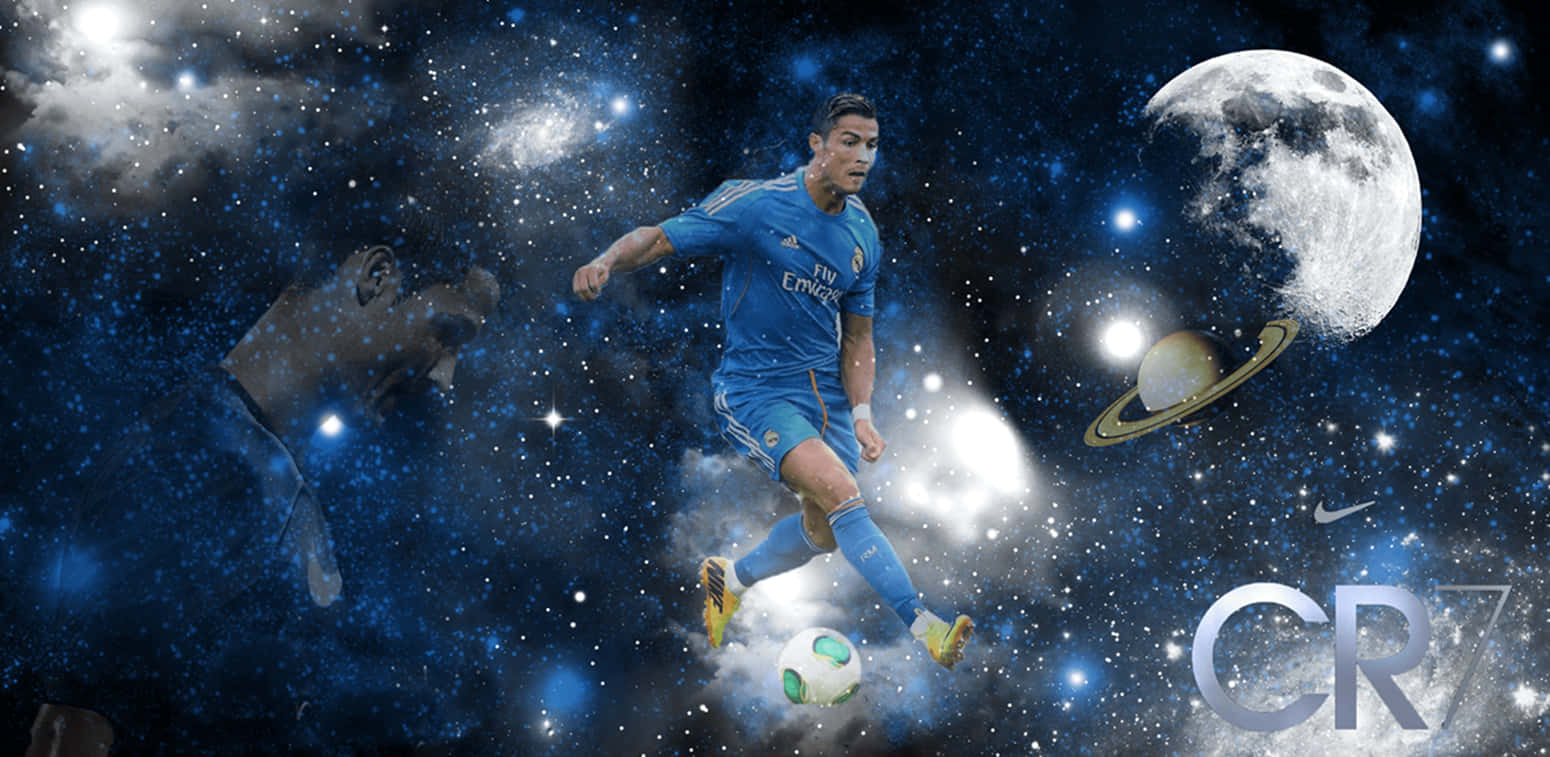 Poster Fotbal Galaxy Cristiano Ronaldo Fundal