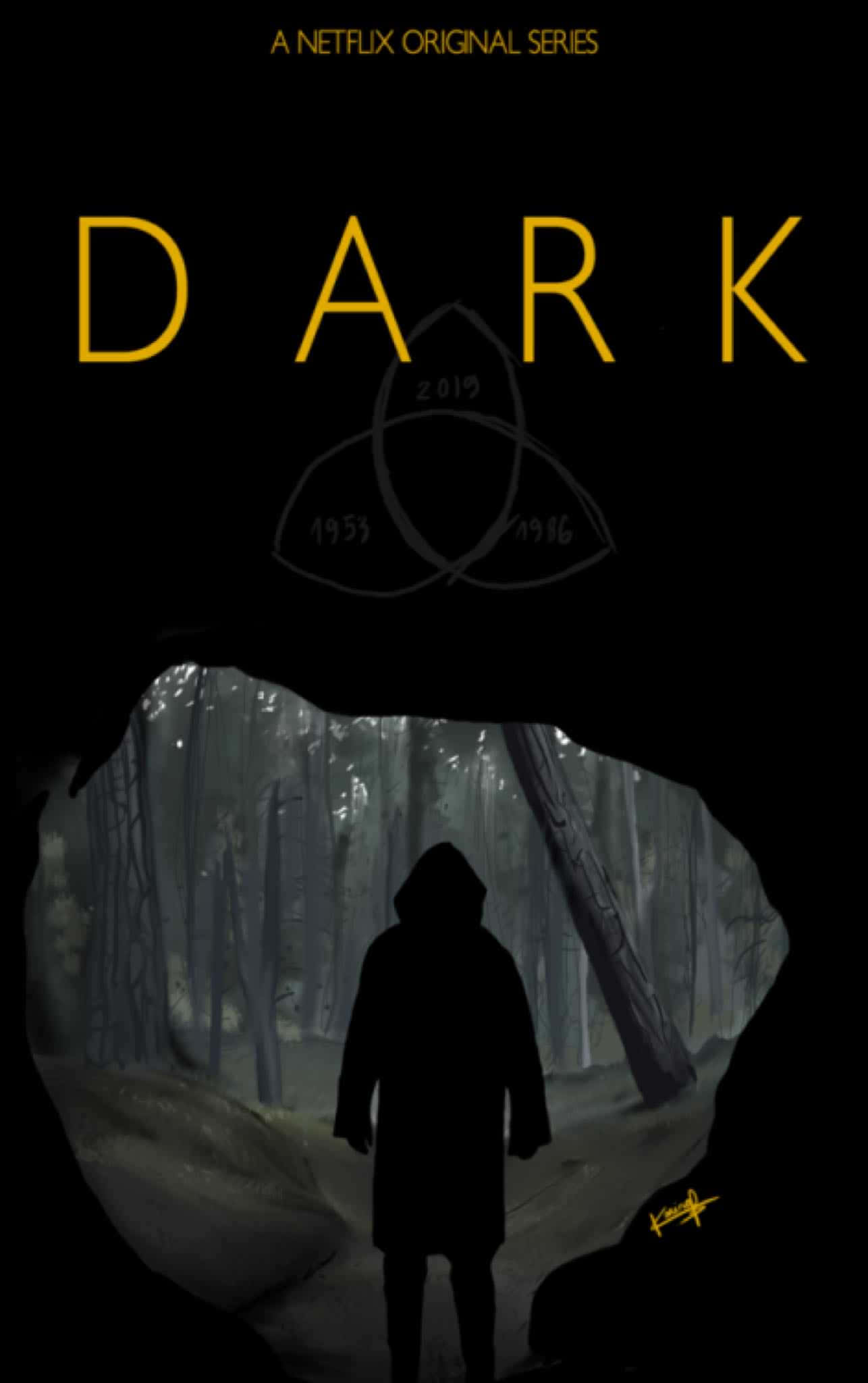 Poster întunecat Netflix Original Fundal