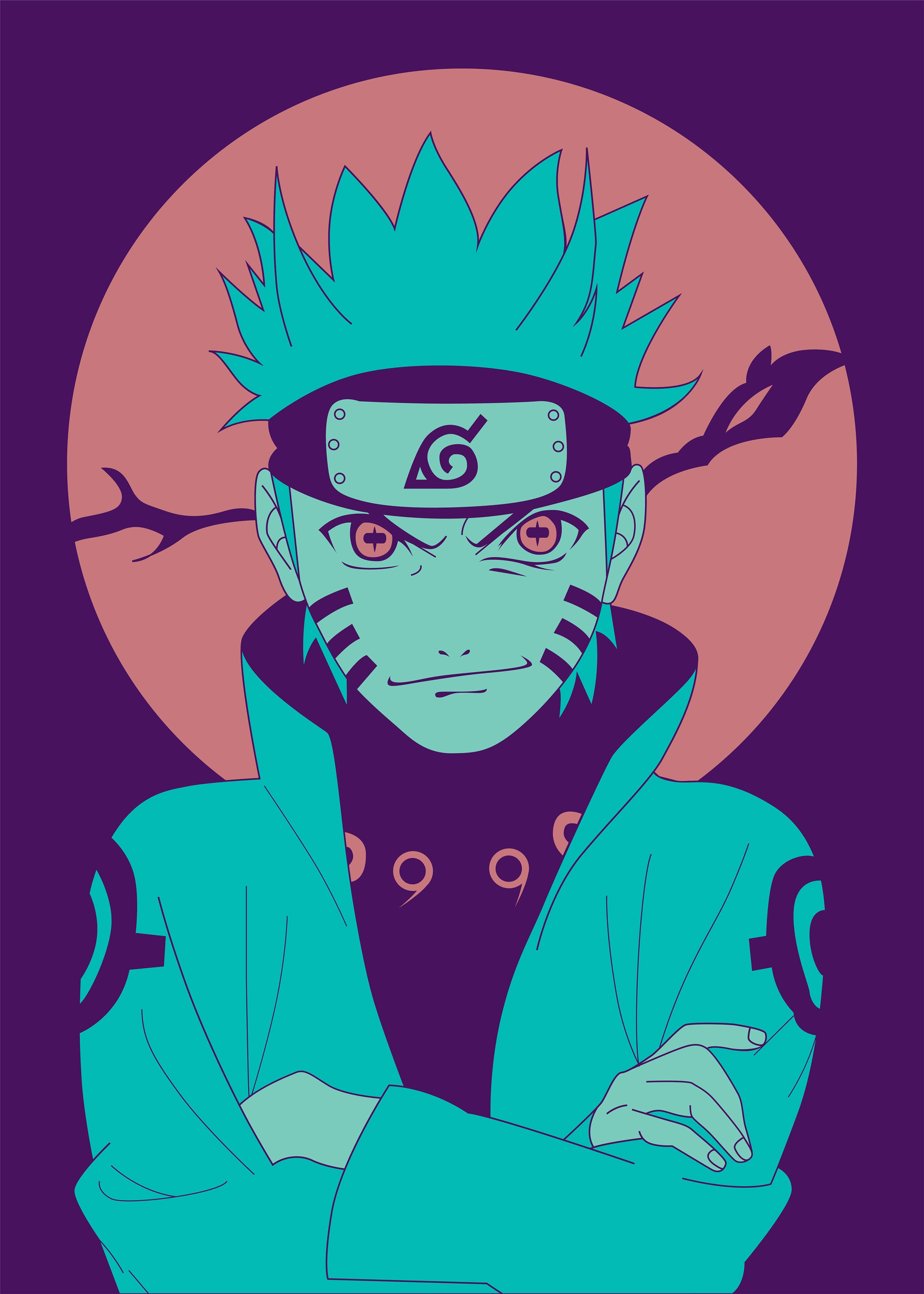 Poster Naruto în Modul în înț înțelept Fundal
