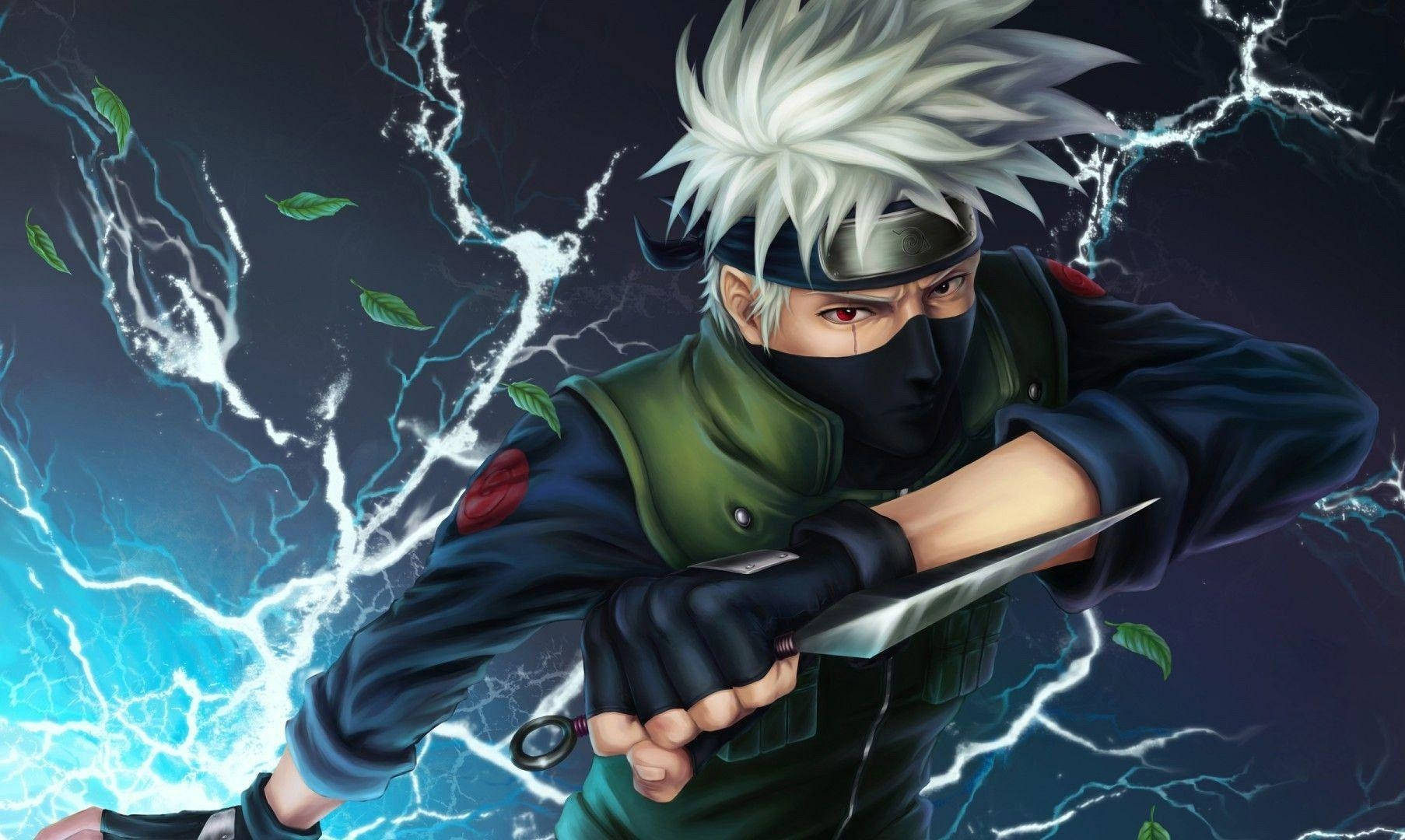 Poster Naruto Kakashi Fundal