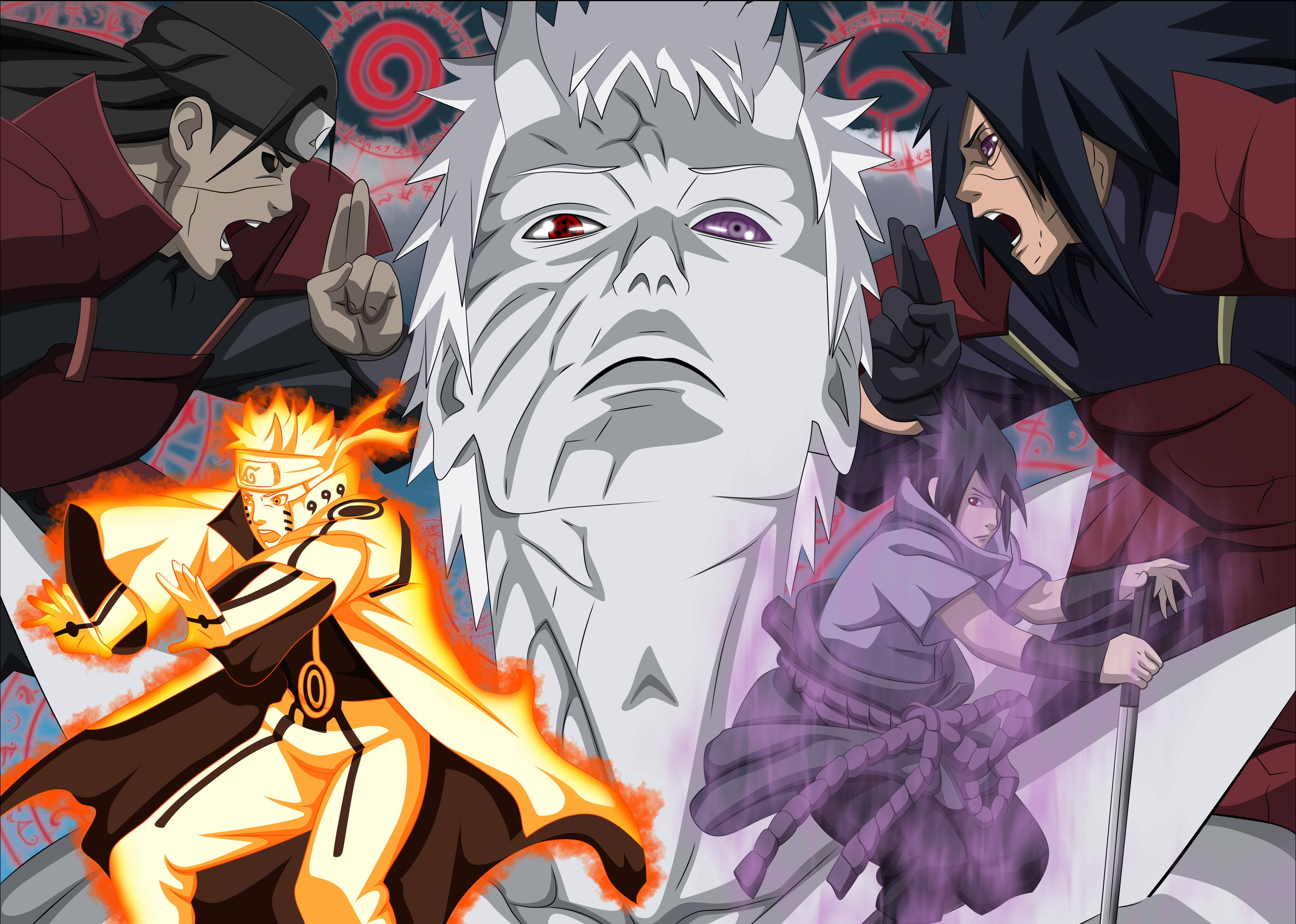 Poster Naruto Prima Generație Fundal