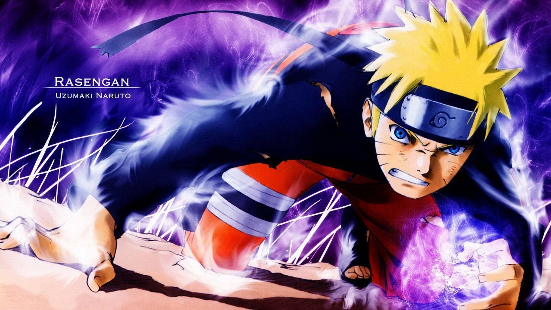 Poster Naruto Rasengan Fundal