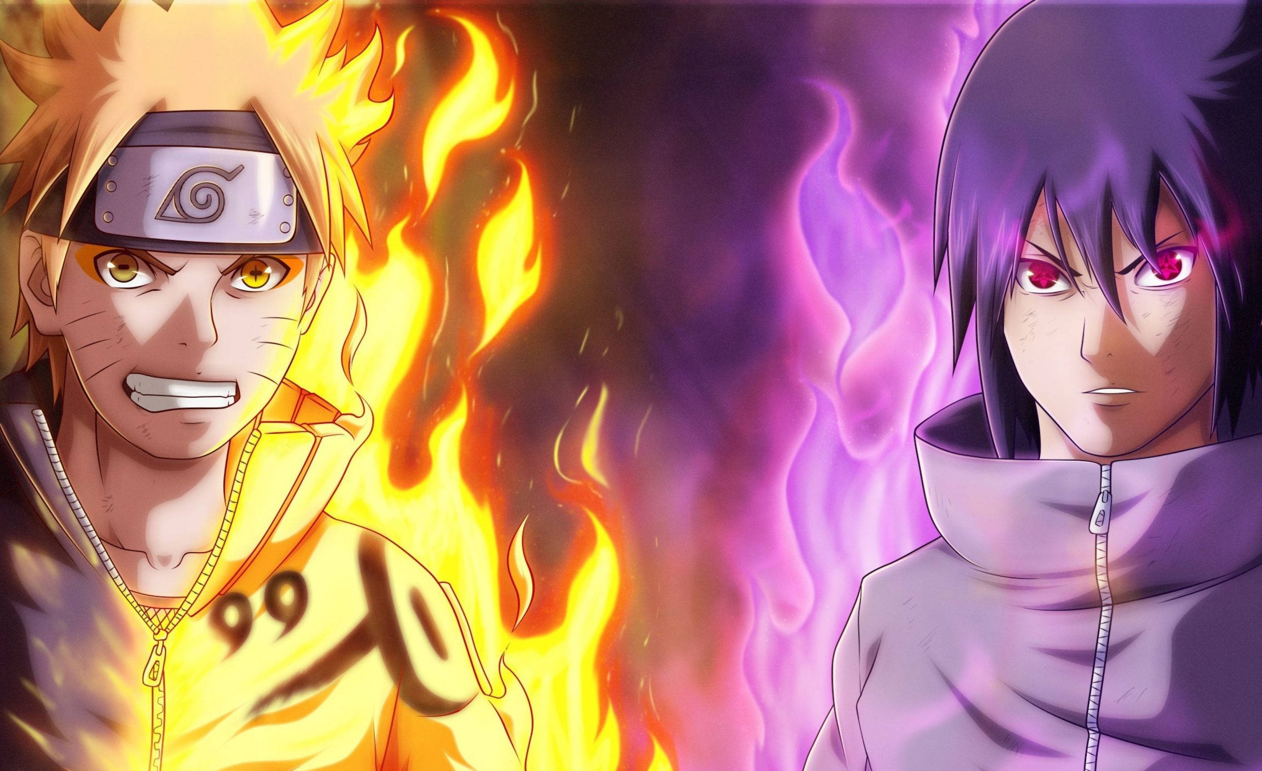 Poster Naruto Sasuke Chakra Fundal