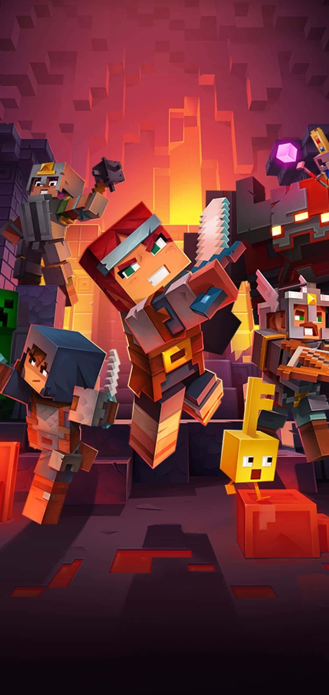 Poster Promoțional Pixel 3 Minecraft Background Fundal