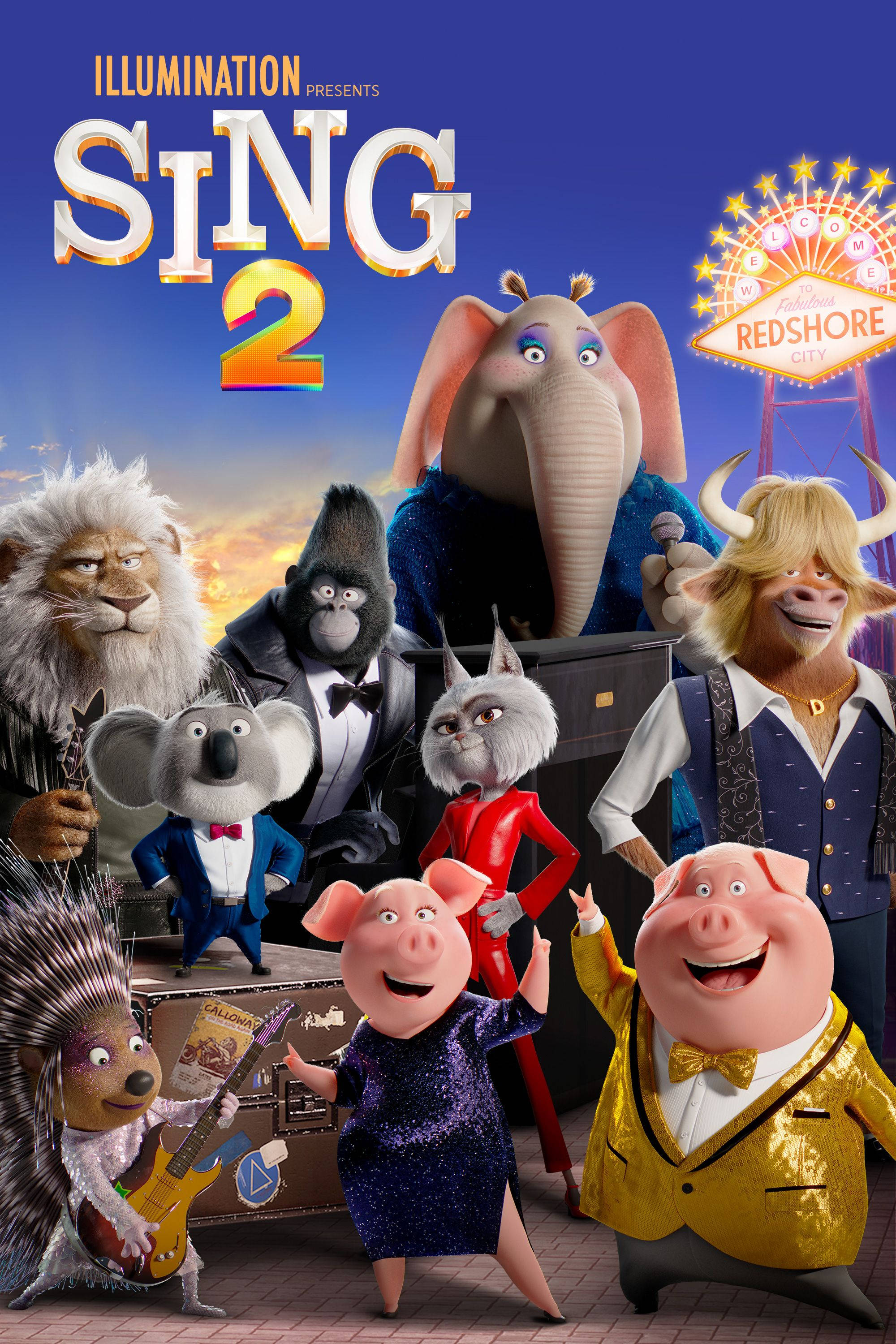 Poster Promoțional Sing 2 Fundal