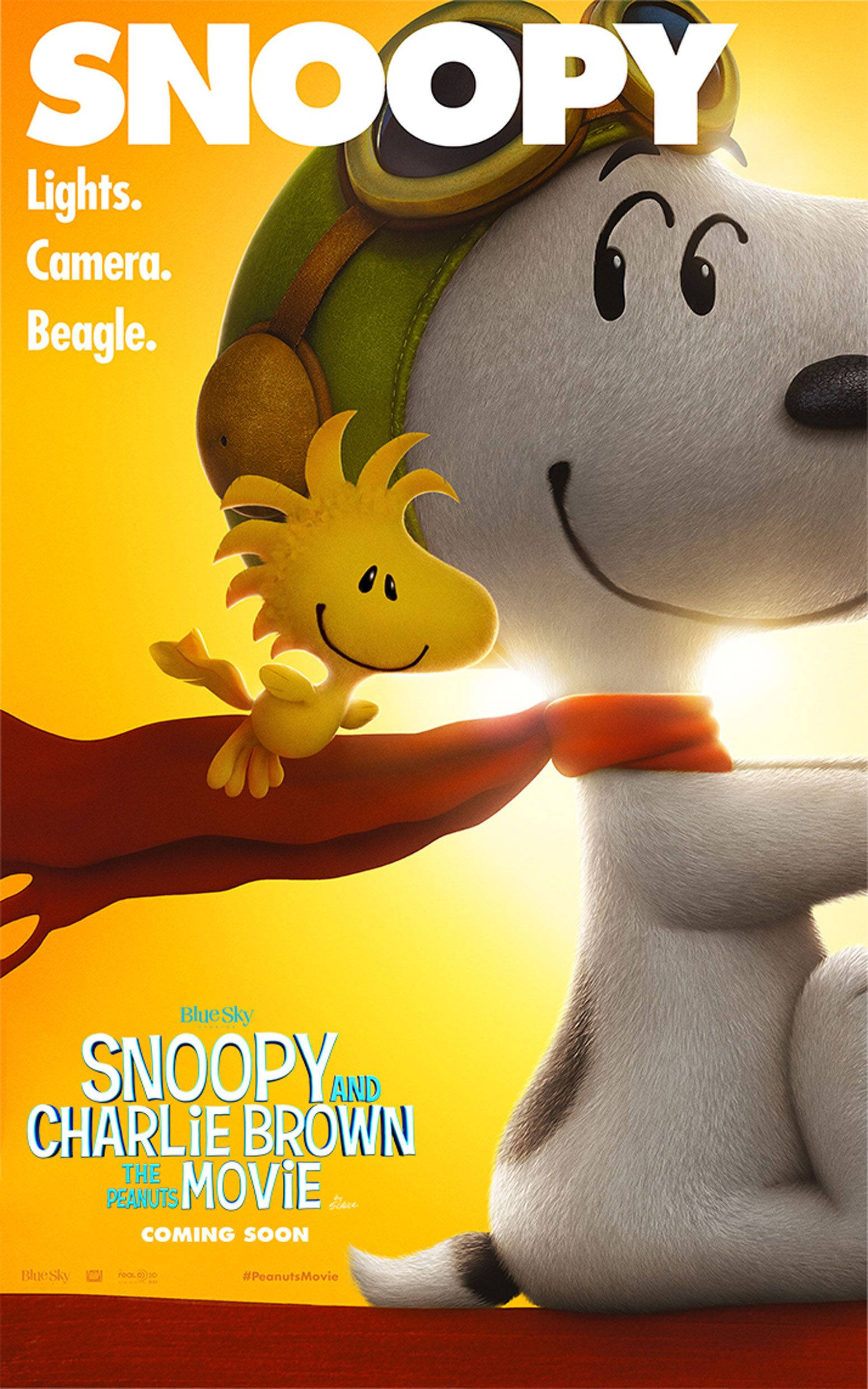 Poster Snoopy - Filmul Peanuts Fundal