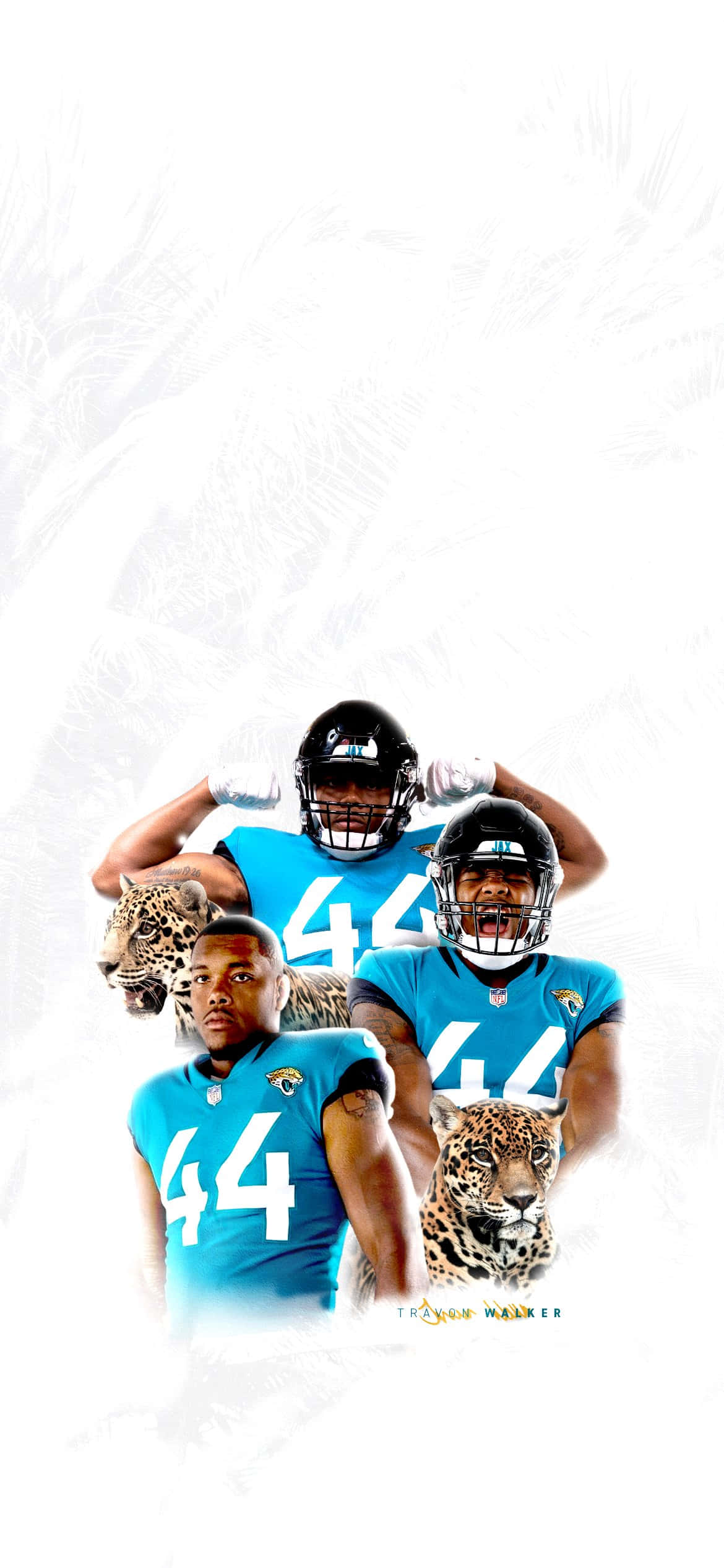 Poster Travon Walker Jacksonville Jaguars Fundal